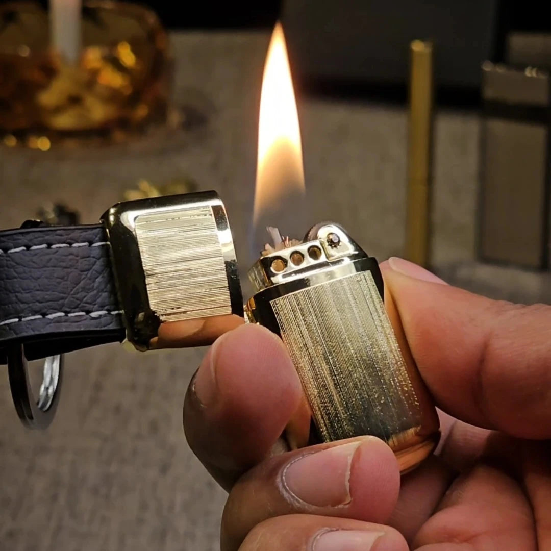 Hidden Keychain Flint Lighter