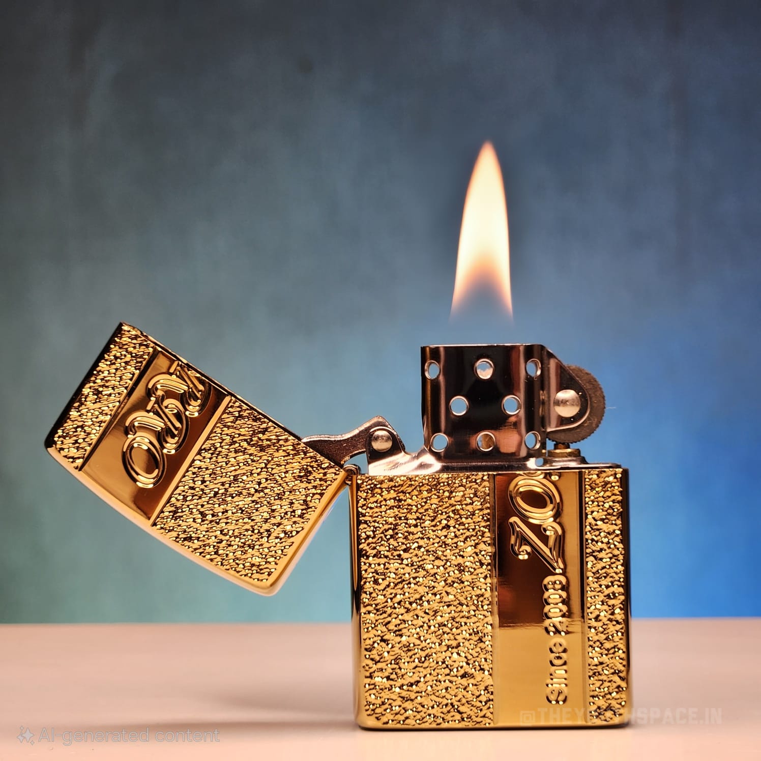 ZORRO ULTIMATE JUSTICE BRASS METALLIC GOLD COLOR LIGHTER 23HK