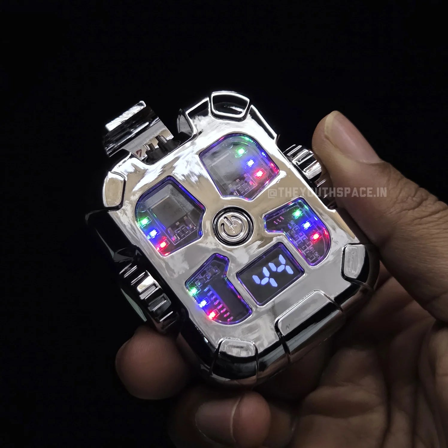 Double Arc Gyro Spinning Led USB rechargeable Lighter