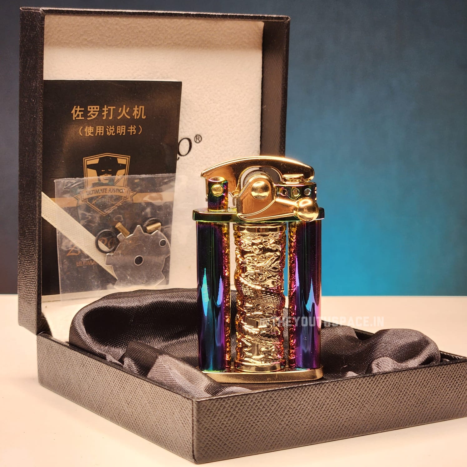 Original Zorro Rotating Dragon Column Rocker Arm Lighter