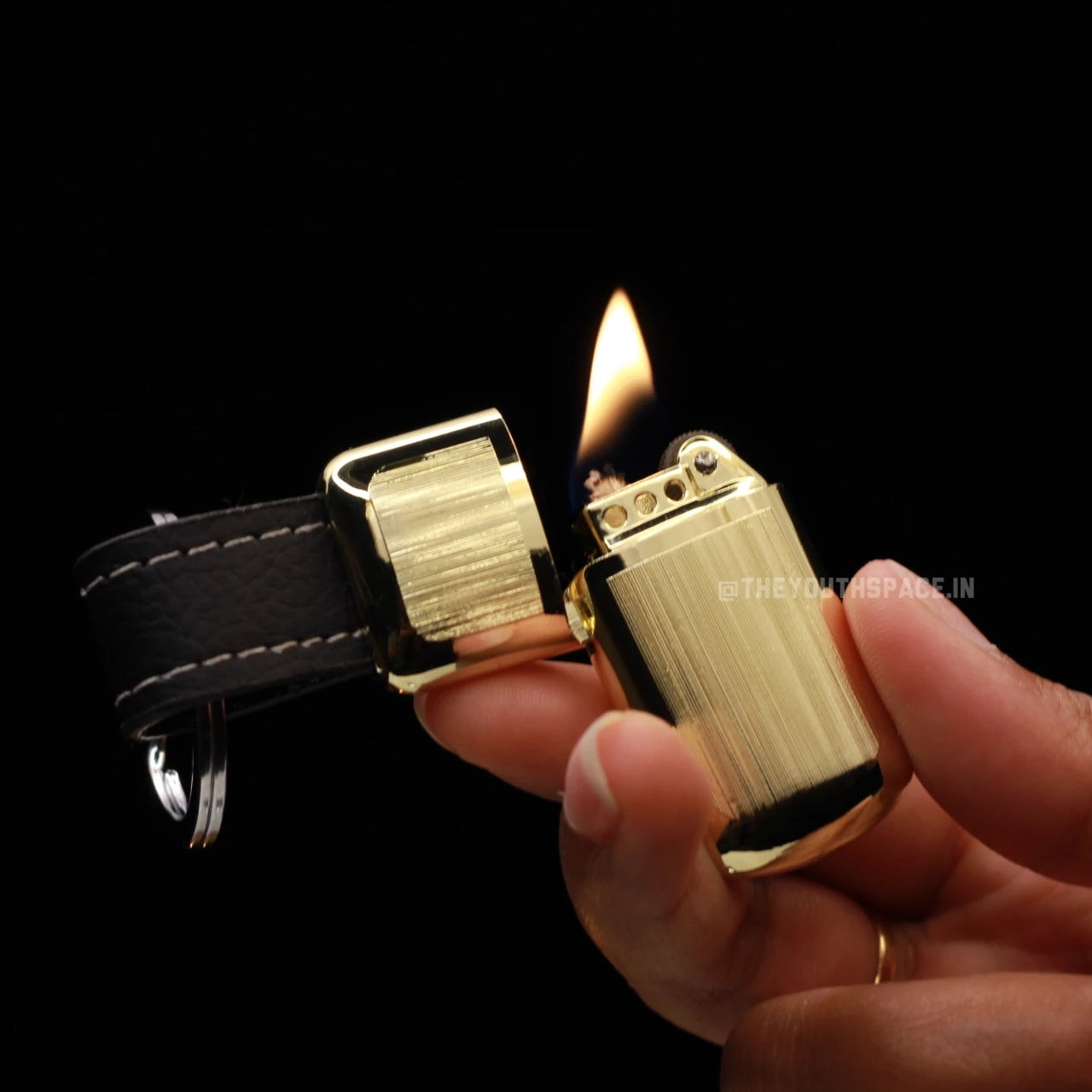 Hidden Keychain Flint Lighter