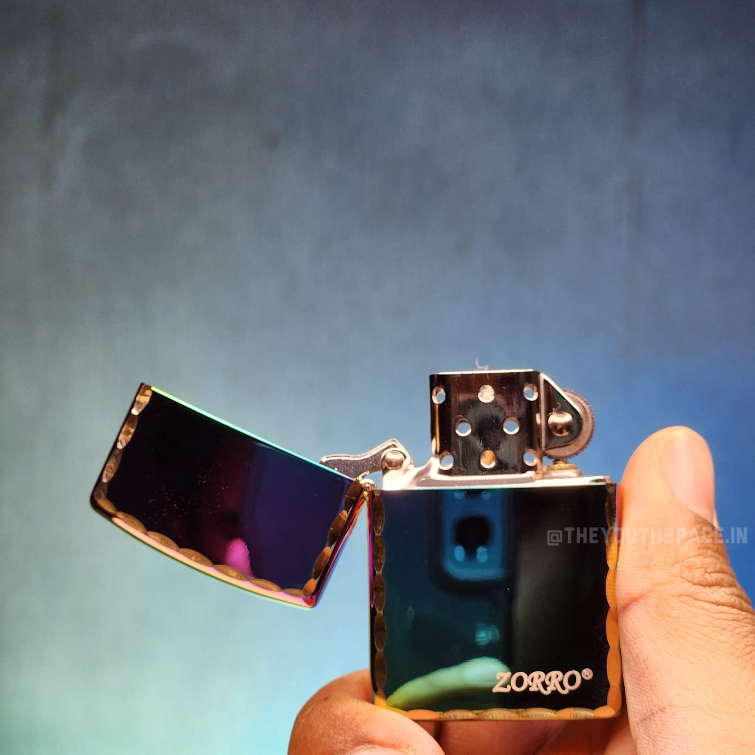 ZORRO ULTIMATE JUSTICE BRASS MULTI-COLOR LIGHTER 22HK