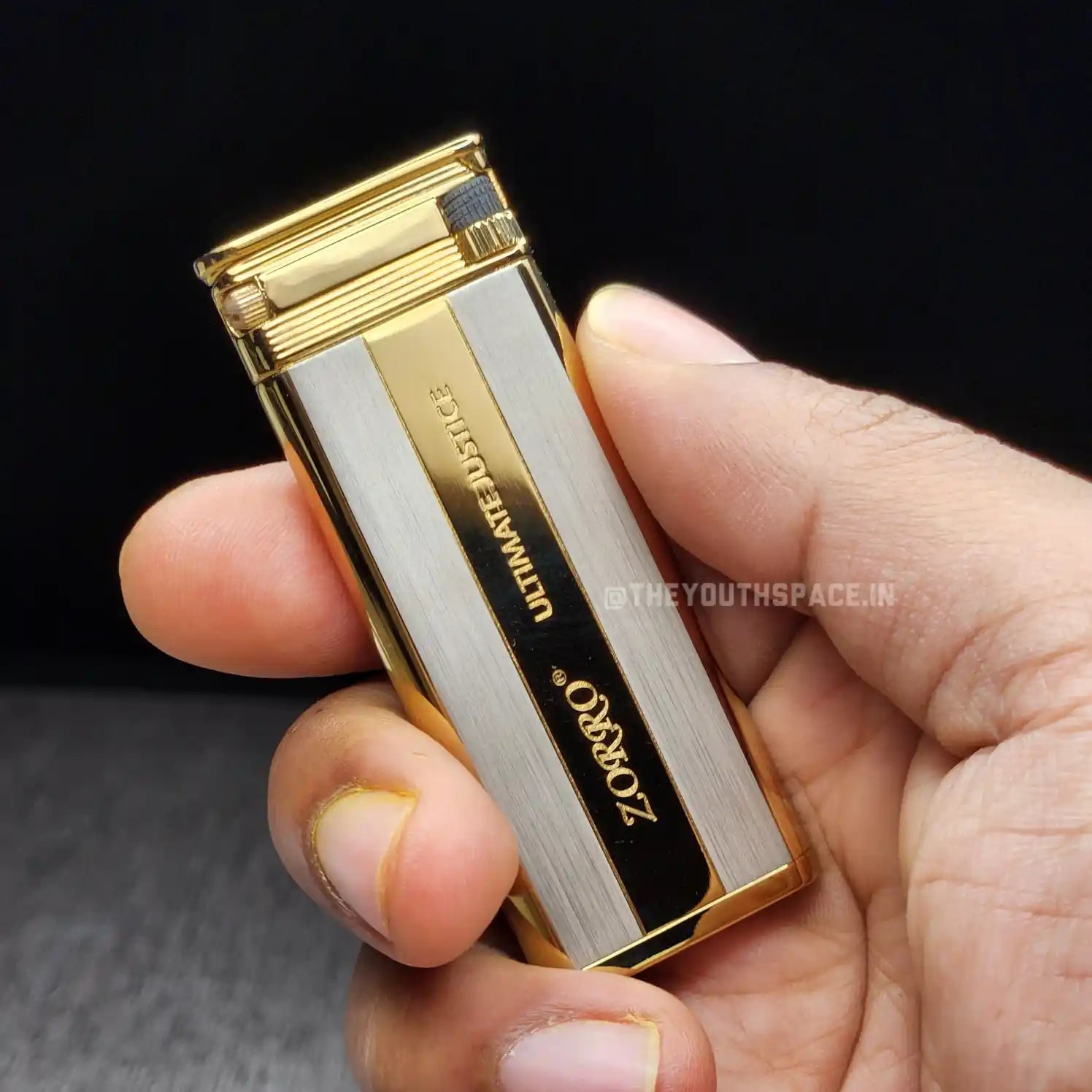 Zorro Ultimate Justice Ultra Slim Brass Lighter