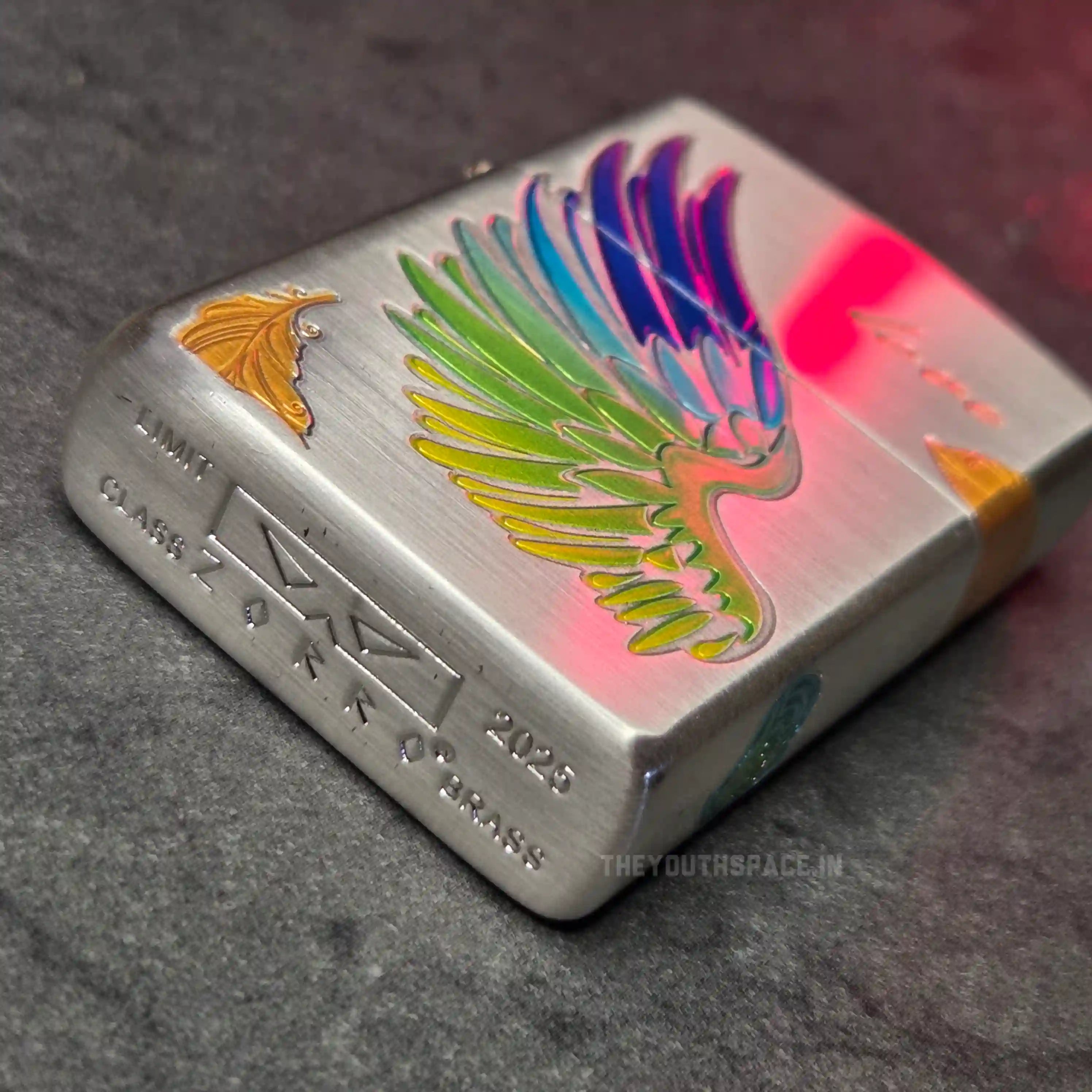 ZORRO Ultimate Justice Brass Multicoloured Angel Wing Lighter 2025