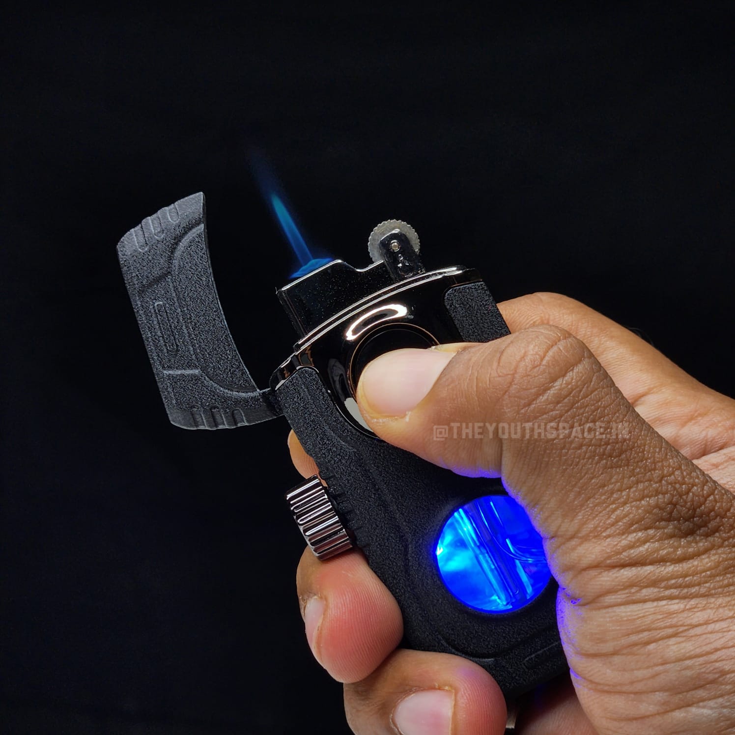 Premium Spinner Flame Shift Tank Lighter