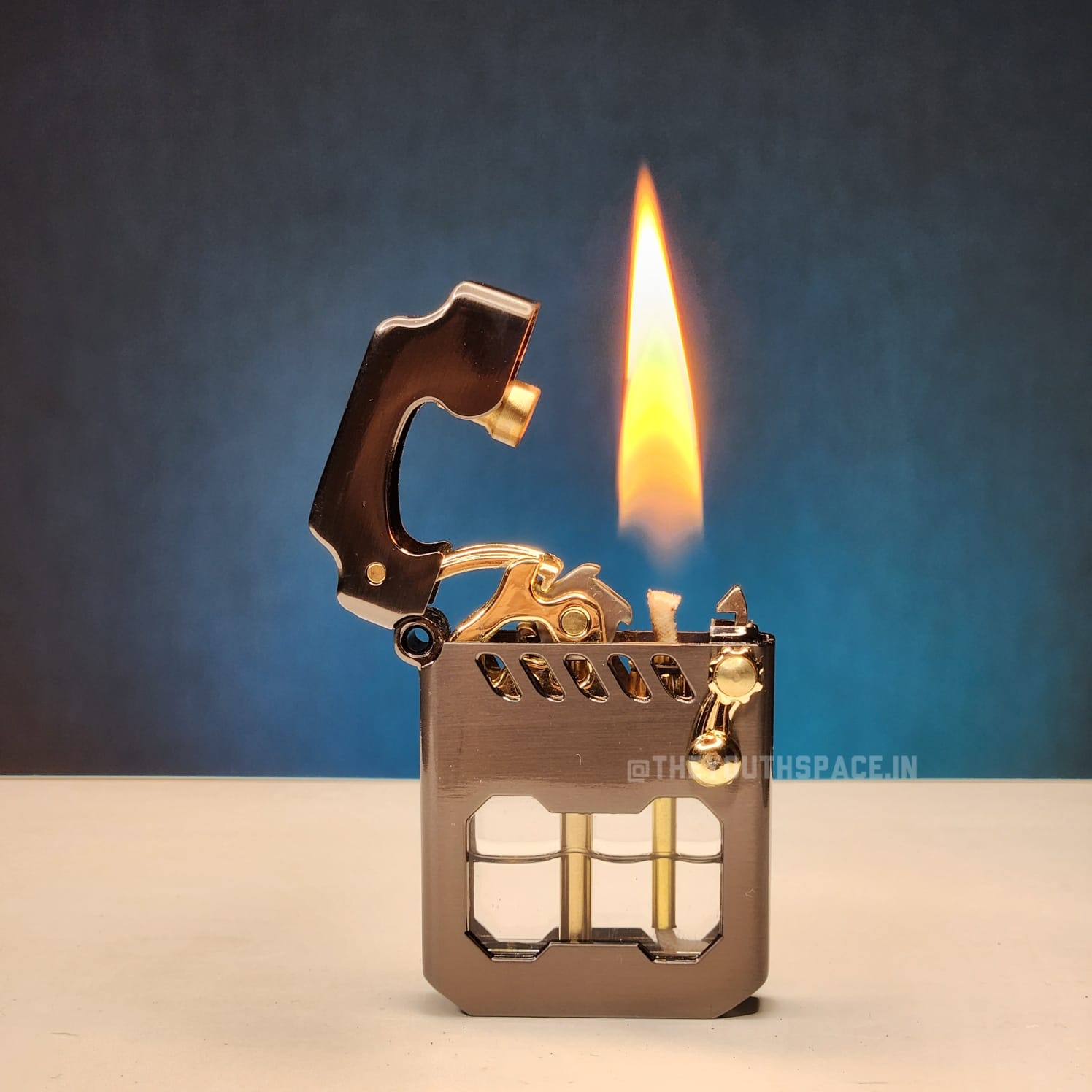 Original Zorro Mecha Transparent Fuel Tank Kerosene Lighter