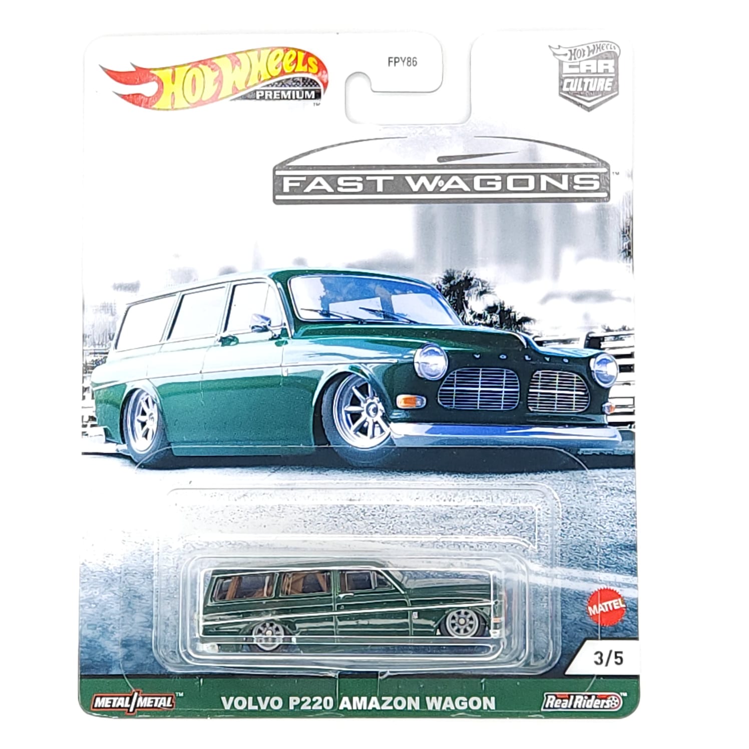 Hotwheels Premium Volvo P220 Amazon Wagon, Fast Wagons