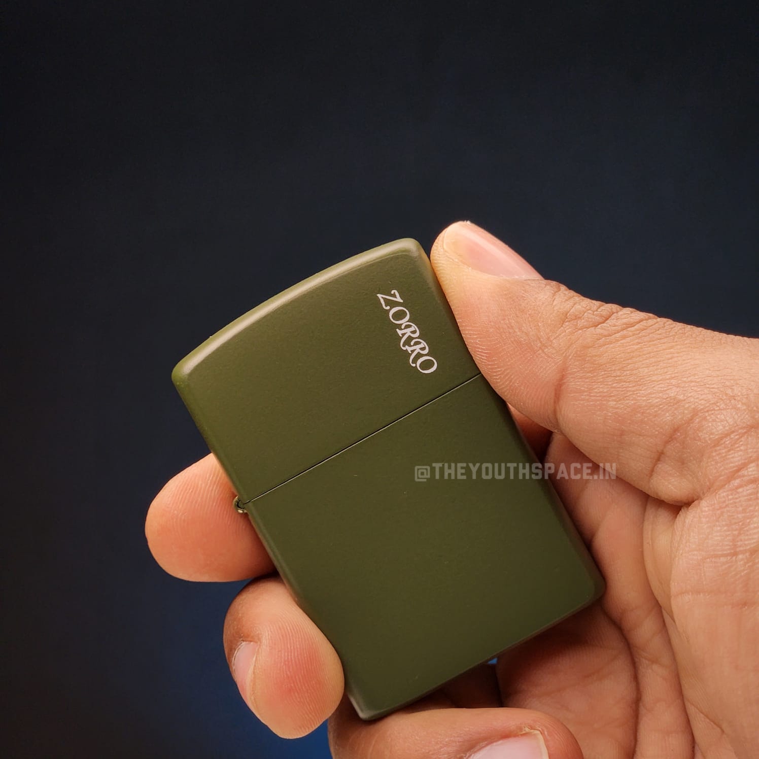 ZORRO ULTIMATE JUSTICE BRASS METALLIC OLIVE GREEN COLOR LIGHTER 22HK