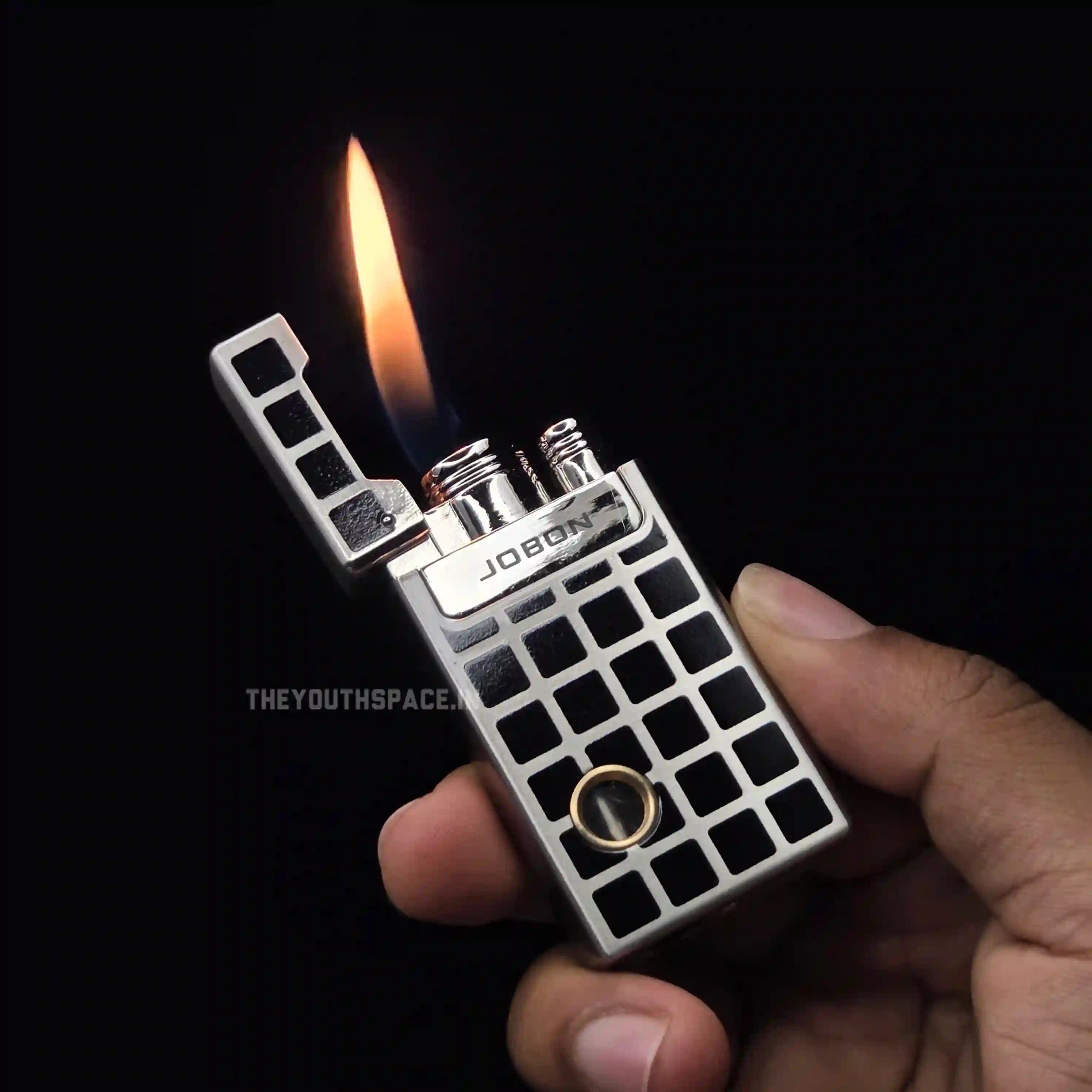 Jobon UV Grid Pattern Dual Flame Mode Lighter