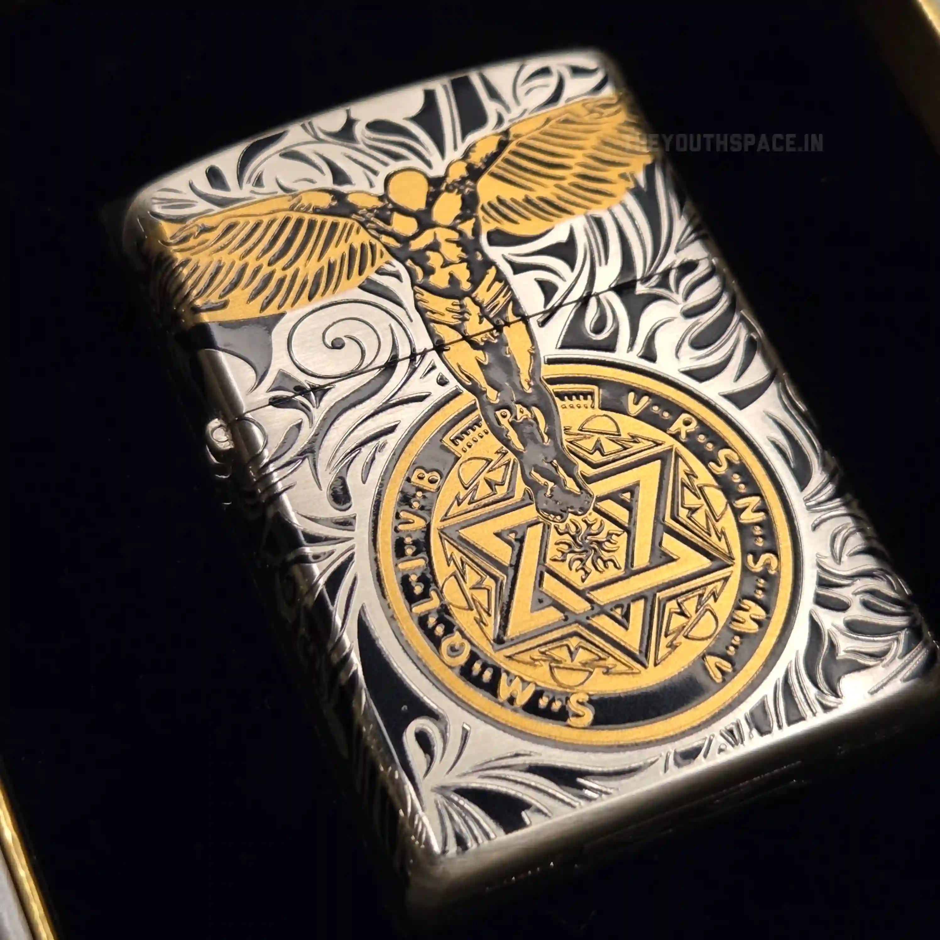 Zorro Ultimate Justice Guardian Angel Armor Lighter - Deep Relief Silver & Gold Edition