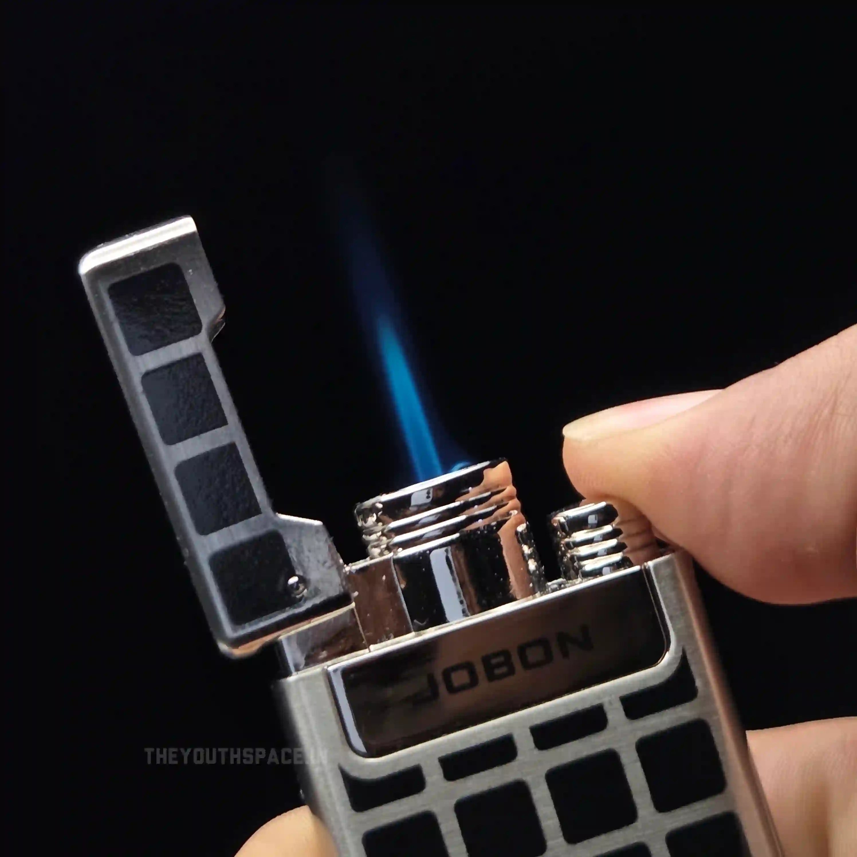 Jobon UV Grid Pattern Dual Flame Mode Lighter