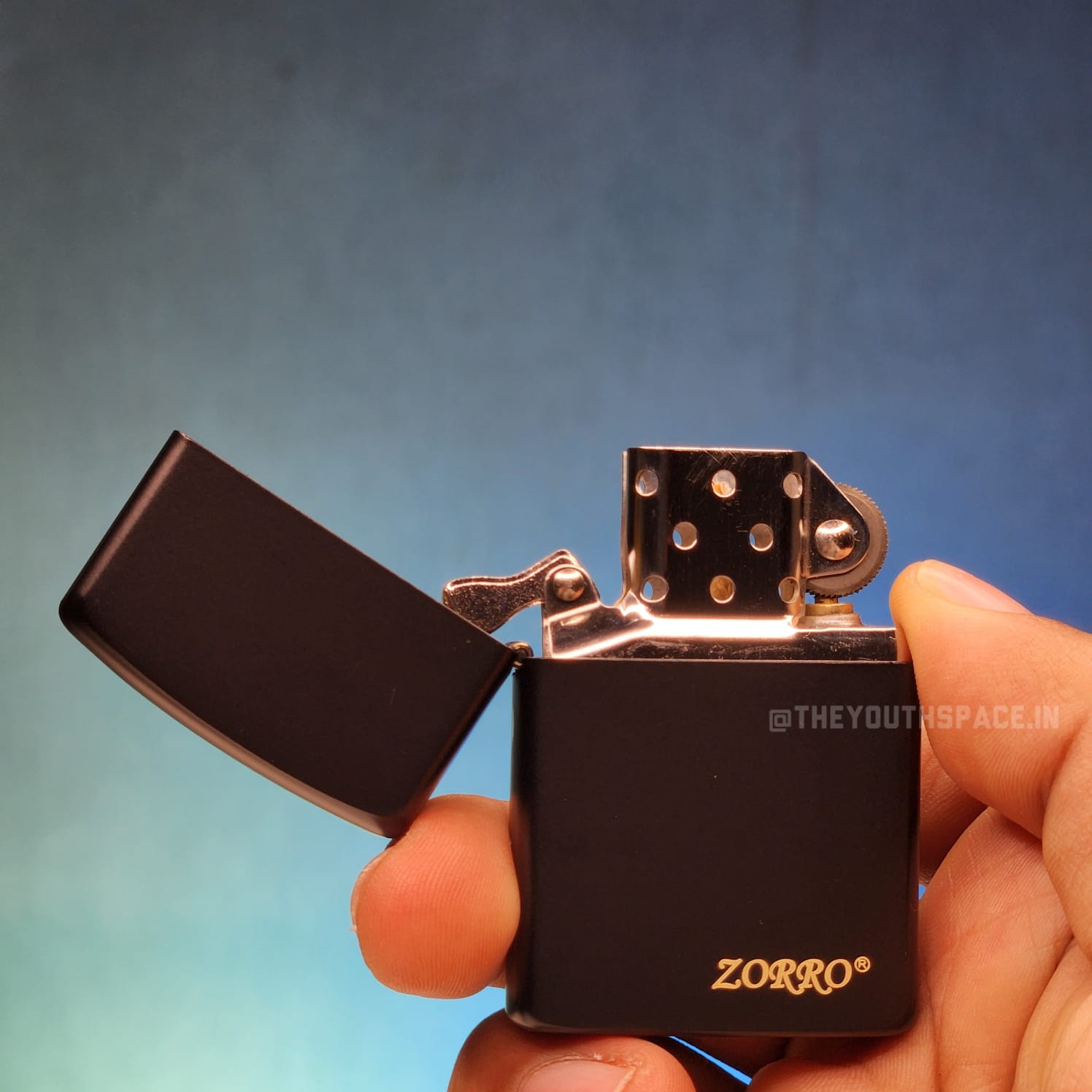 ZORRO ULTIMATE JUSTICE BRASS MATTE BLACK COLOR LIGHTER 23HK