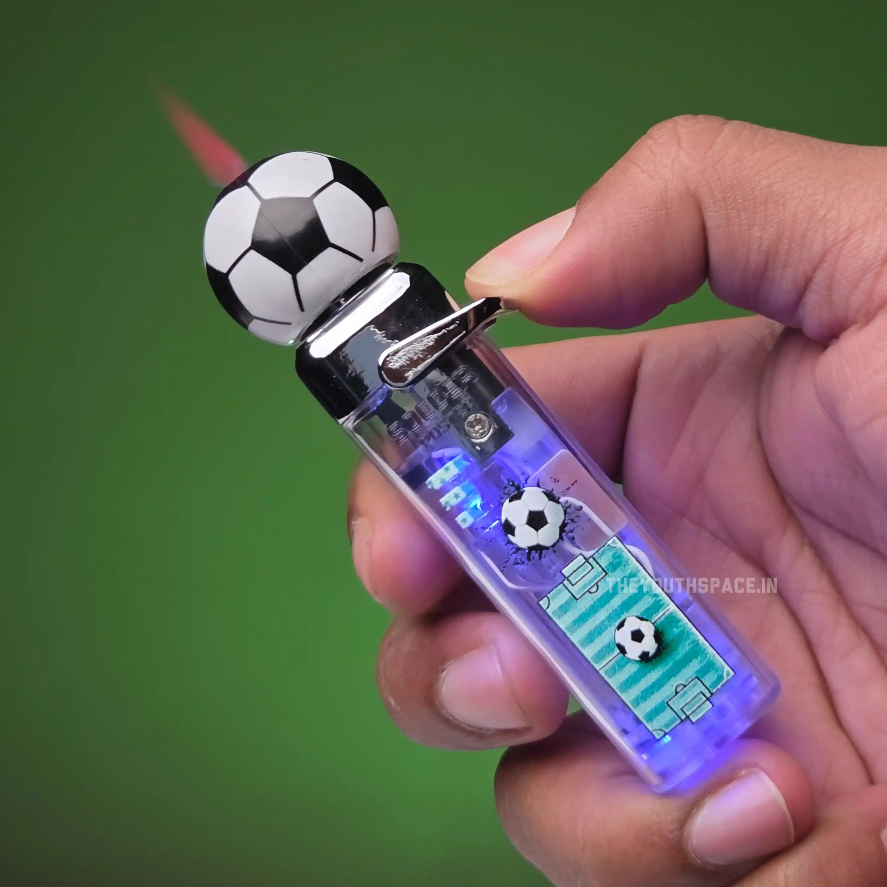 Football Spinner Red Flame Jet Lighter