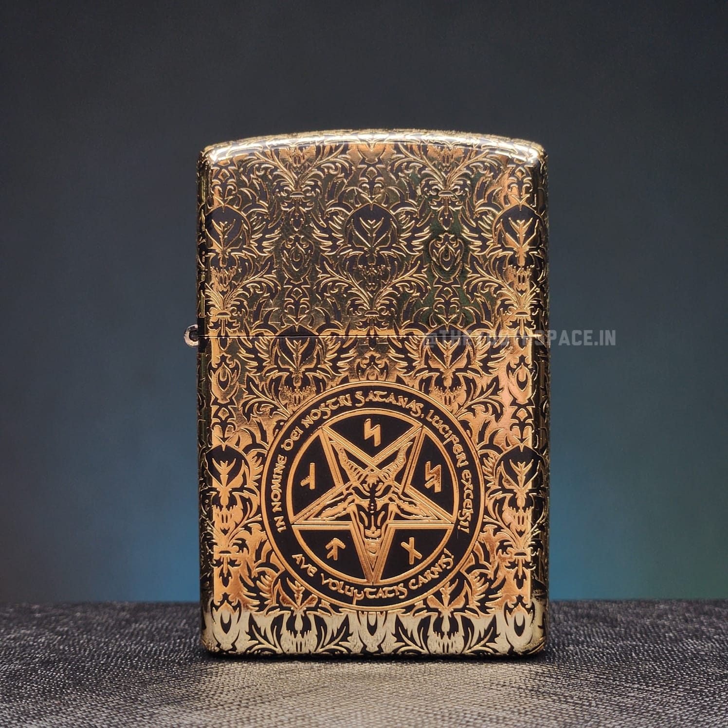 ZORRO Antique Brass Pentagram Engraved Lighter 2025 Edition
