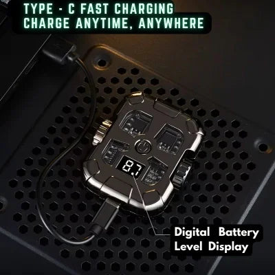Double Arc Gyro Spinning Led USB rechargeable Lighter