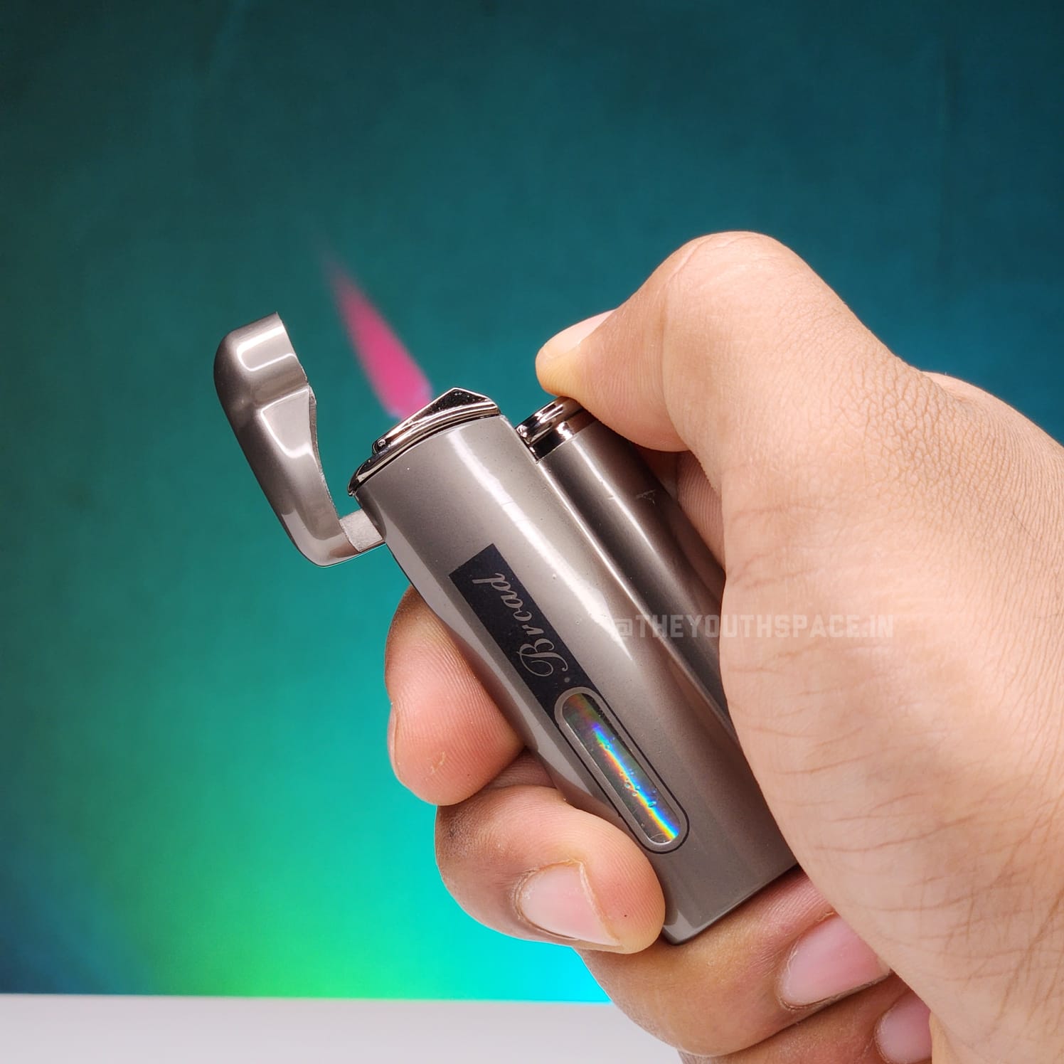 Orbit Red Flame Visible Fuel Tank Lighter