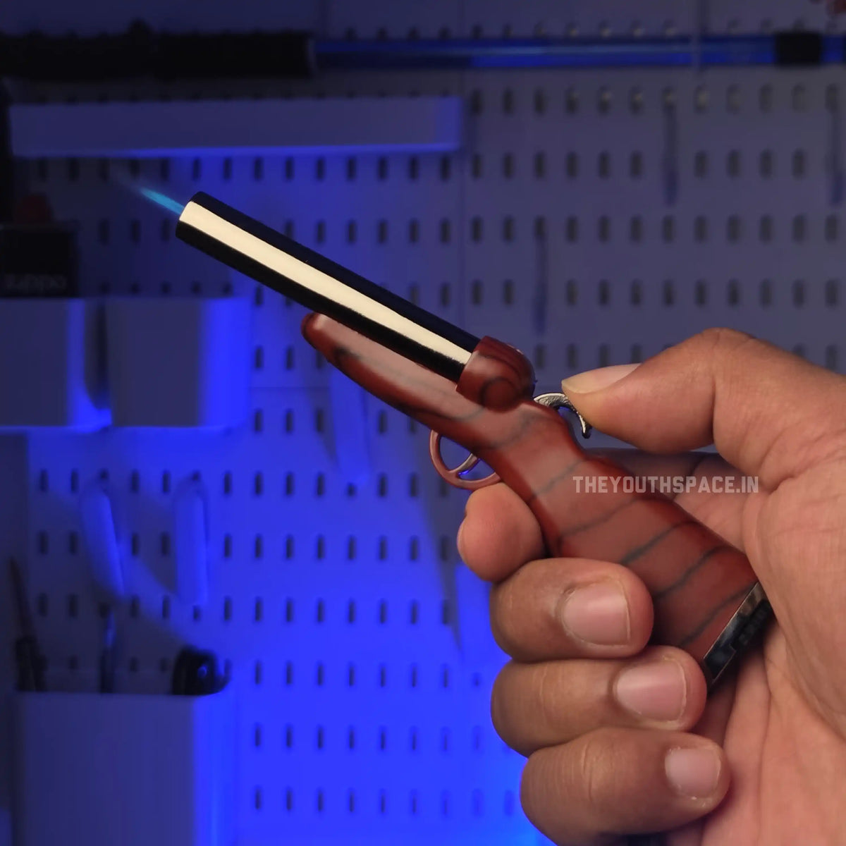Dual Barrel Rifle Dual Flame Jet Lighter