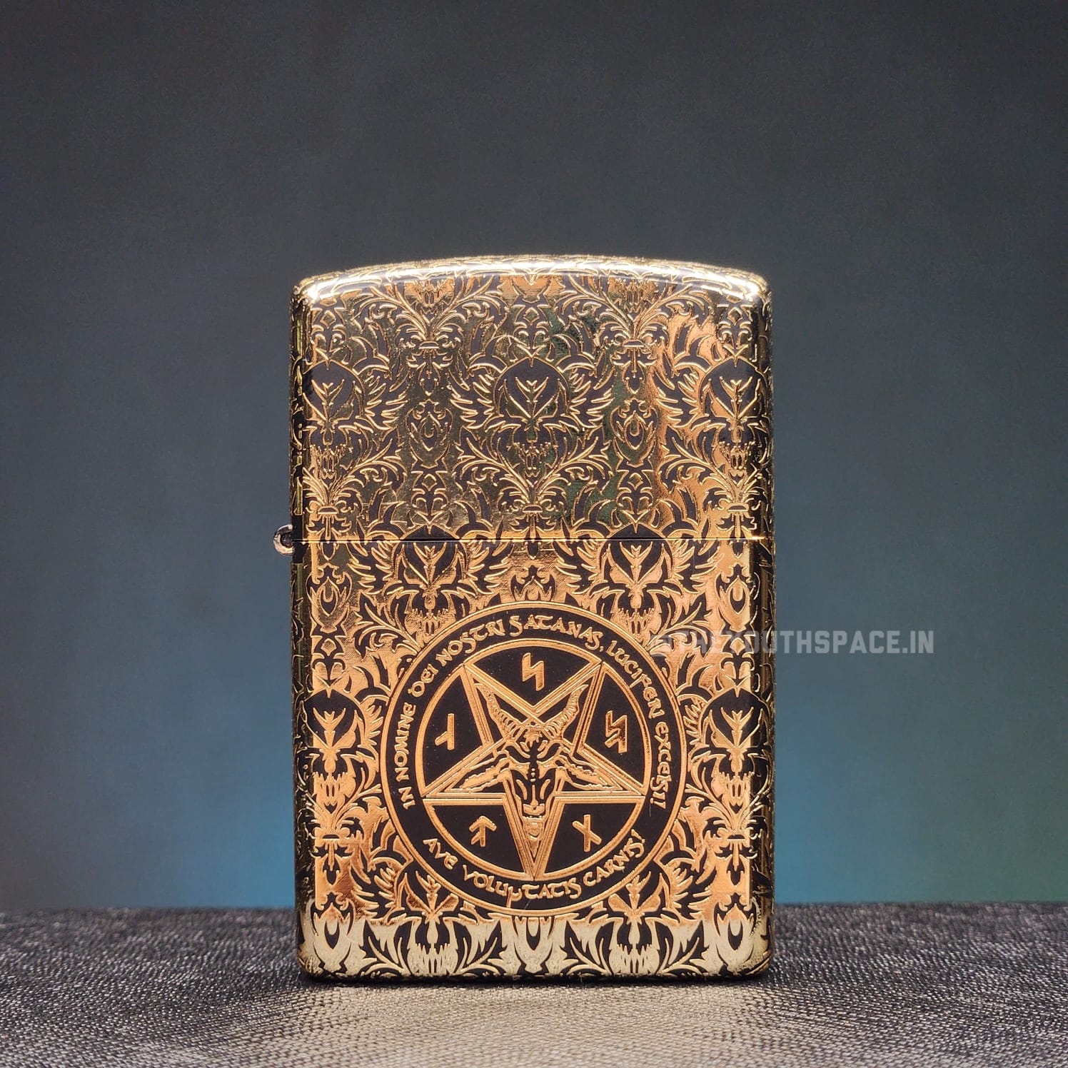 ZORRO Antique Brass Pentagram Engraved Lighter 2025 Edition