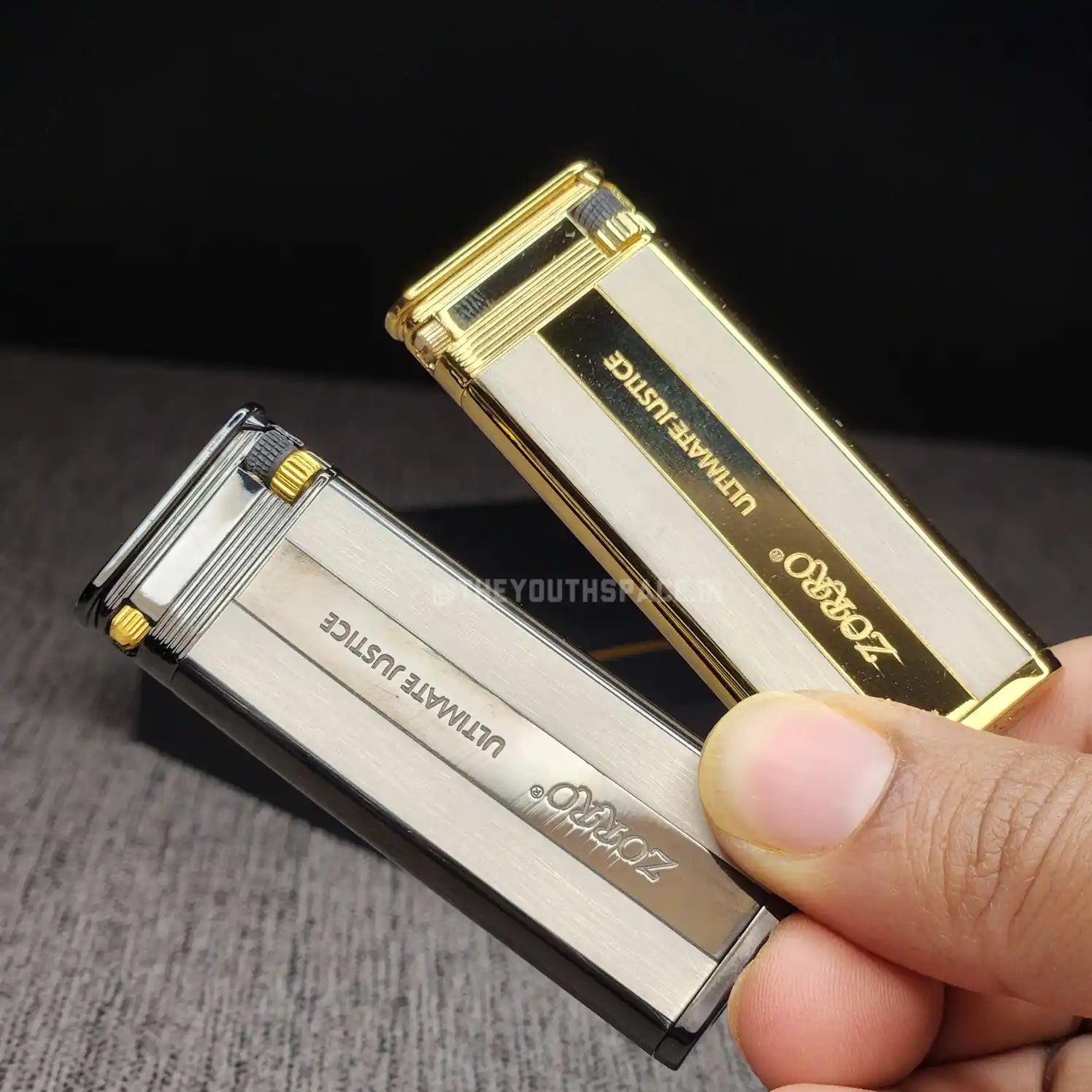 Zorro Ultimate Justice Ultra Slim Brass Lighter