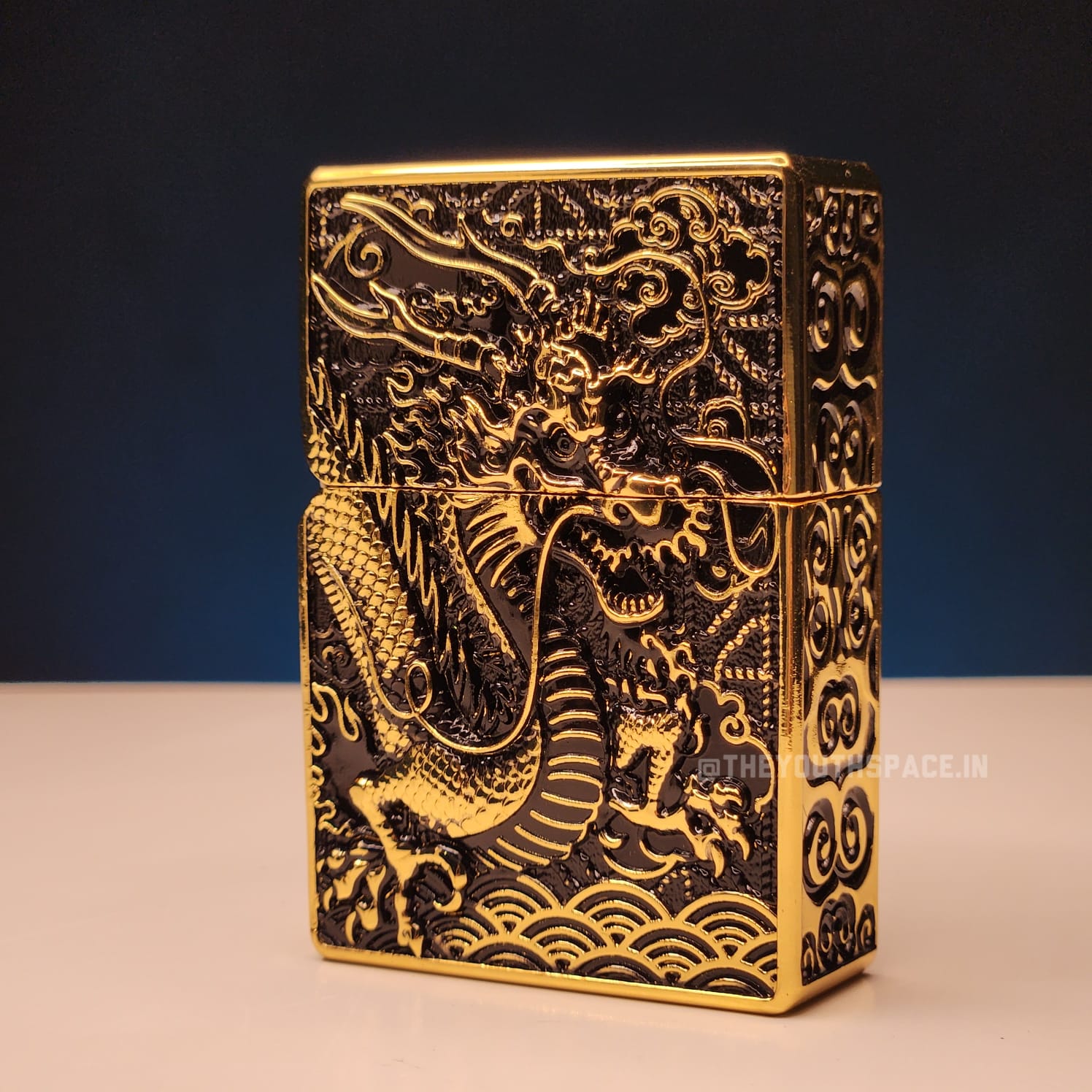 Ultra Premium Zorro Ultimate Justice Brass Antique Dragon Embossed Lighter