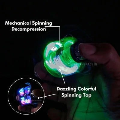 Double Arc Gyro Spinning Led USB rechargeable Lighter