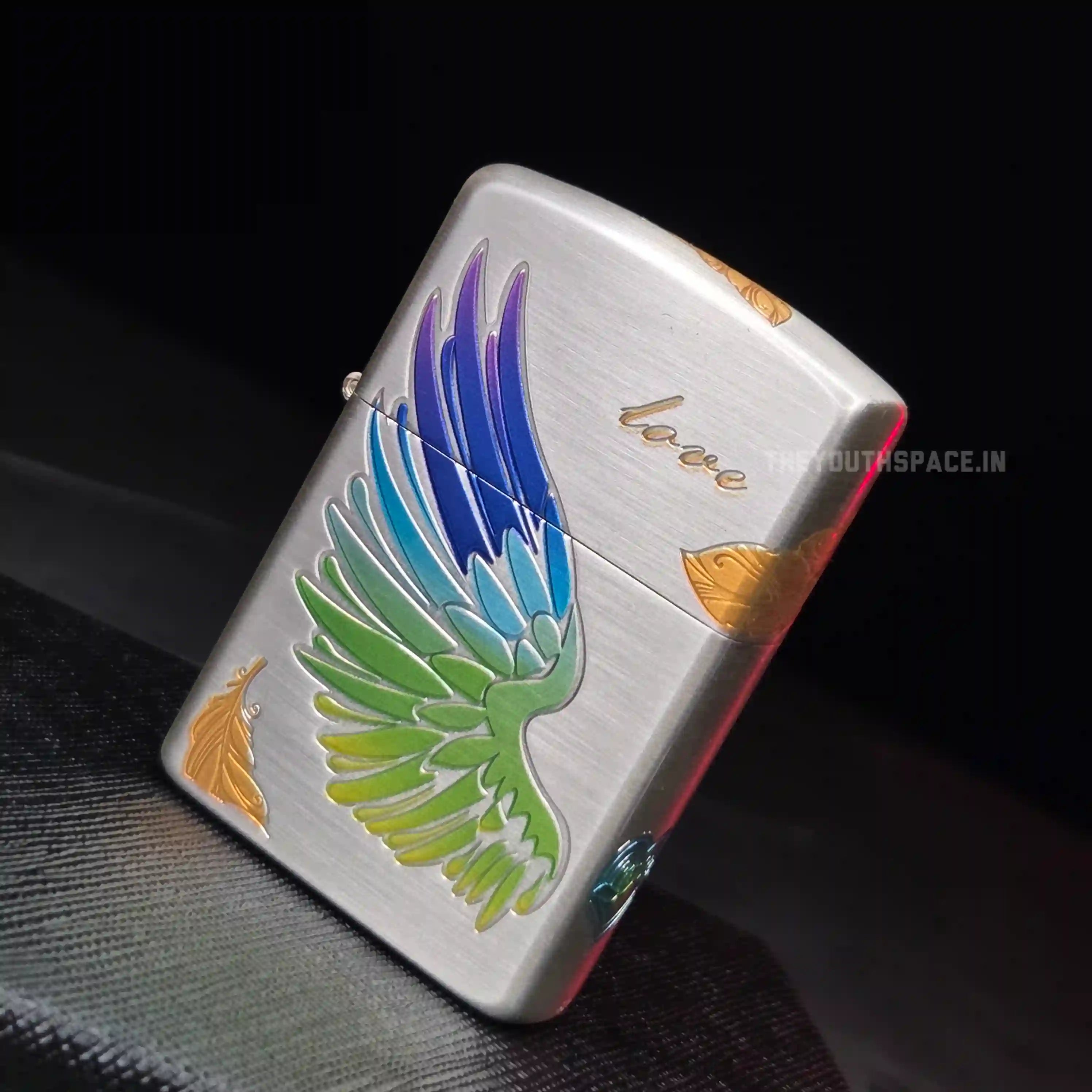 ZORRO Ultimate Justice Brass Multicoloured Angel Wing Lighter 2025
