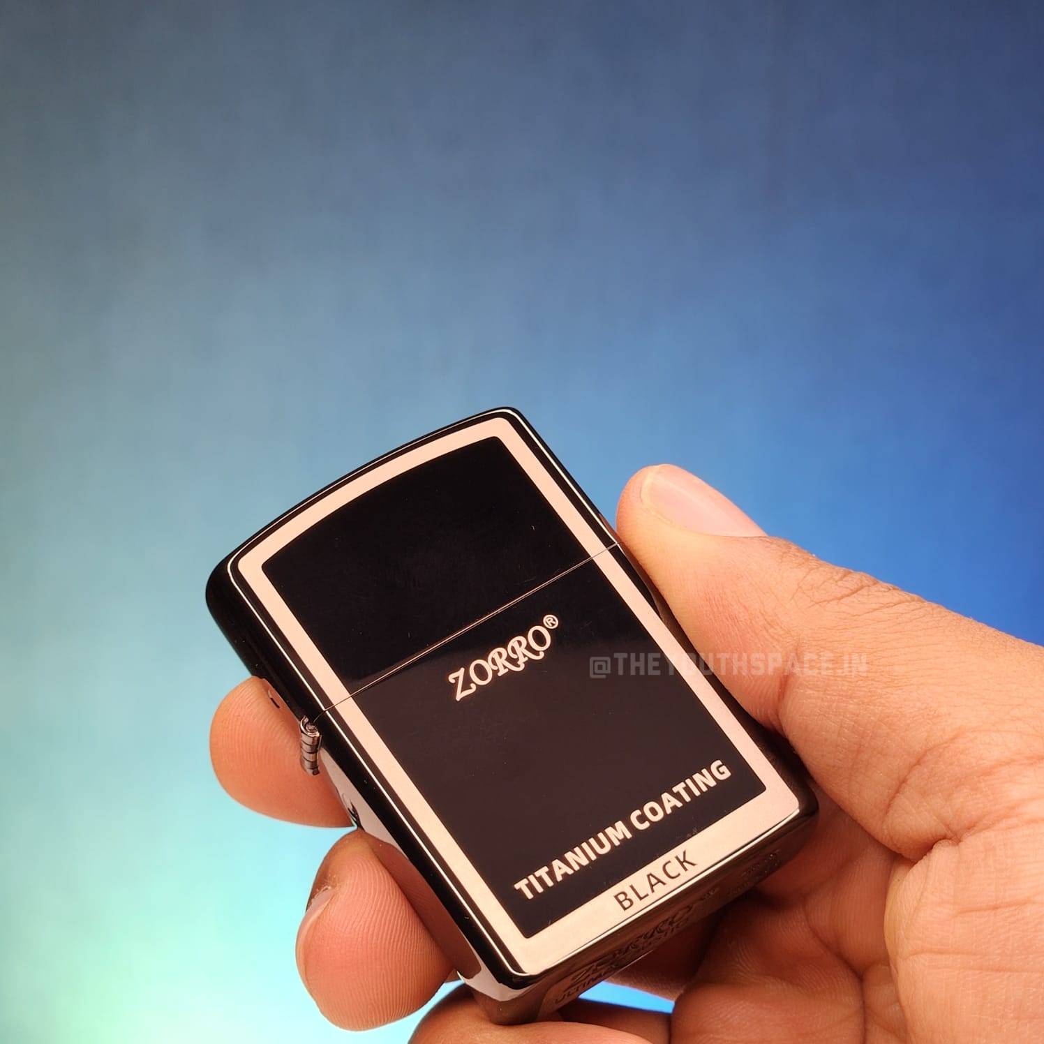 ZORRO ULTIMATE JUSTICE BRASS BLACK COLOR WITH TITANIUM COATING LIGHTER 23 HK