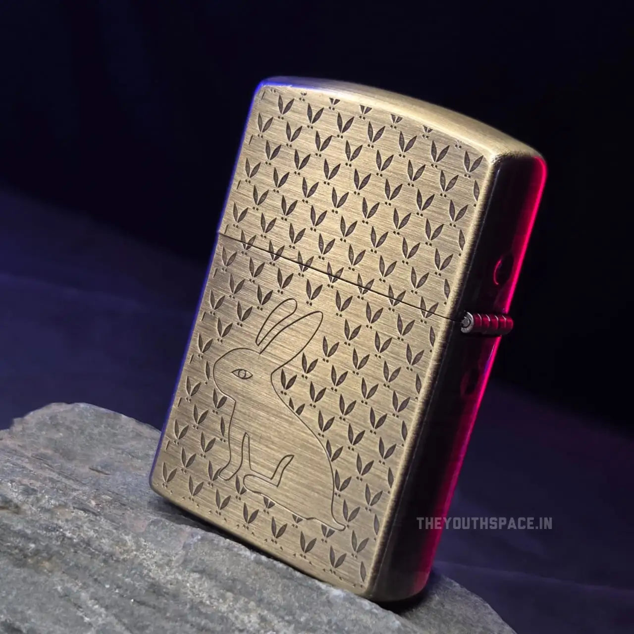 Zorro Ultimate Justice Brass red Bunny Emblem Lighter 22 HK
