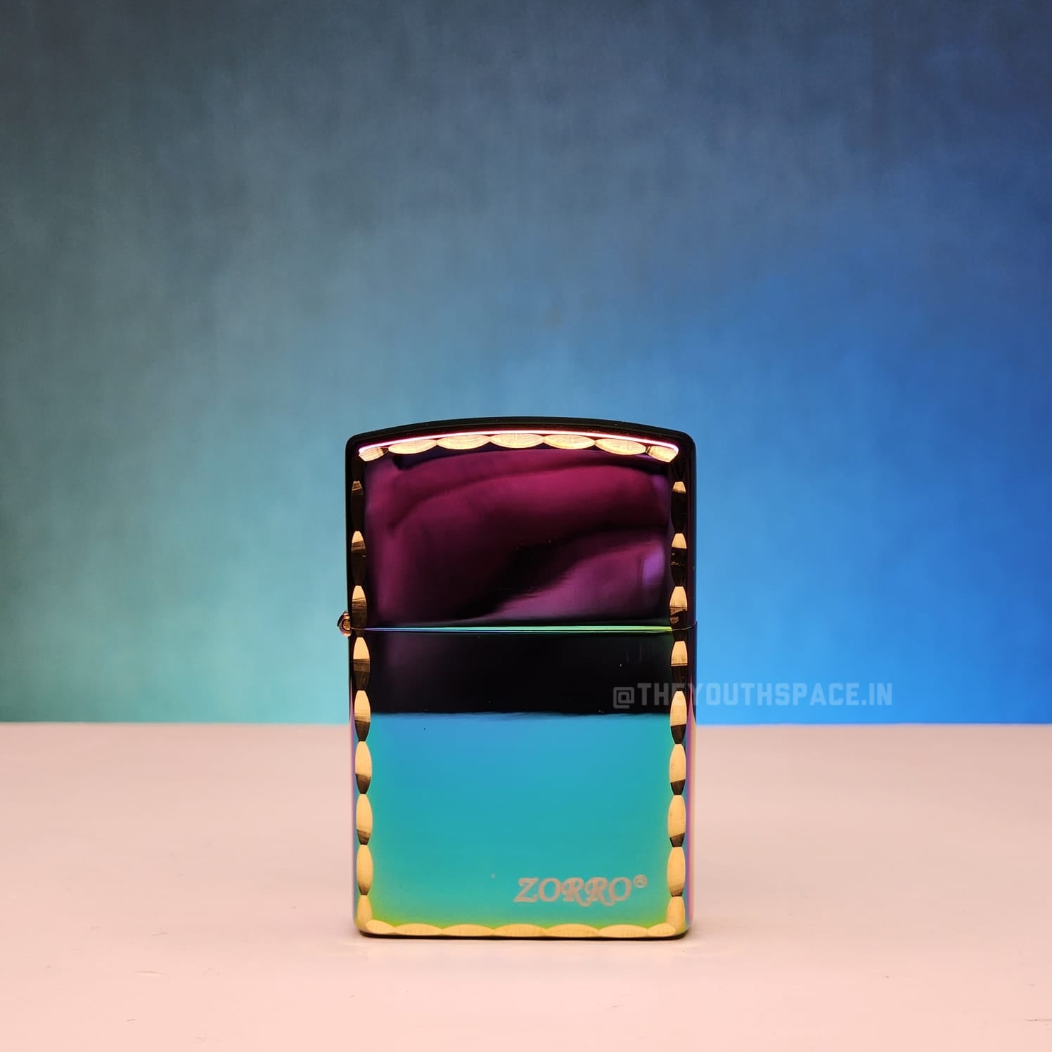 ZORRO ULTIMATE JUSTICE BRASS MULTI-COLOR LIGHTER 22HK