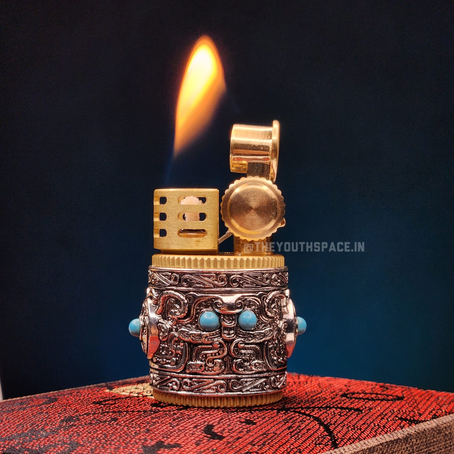 Chief Tibetan Vintage Kerosene Lighter (Brass)