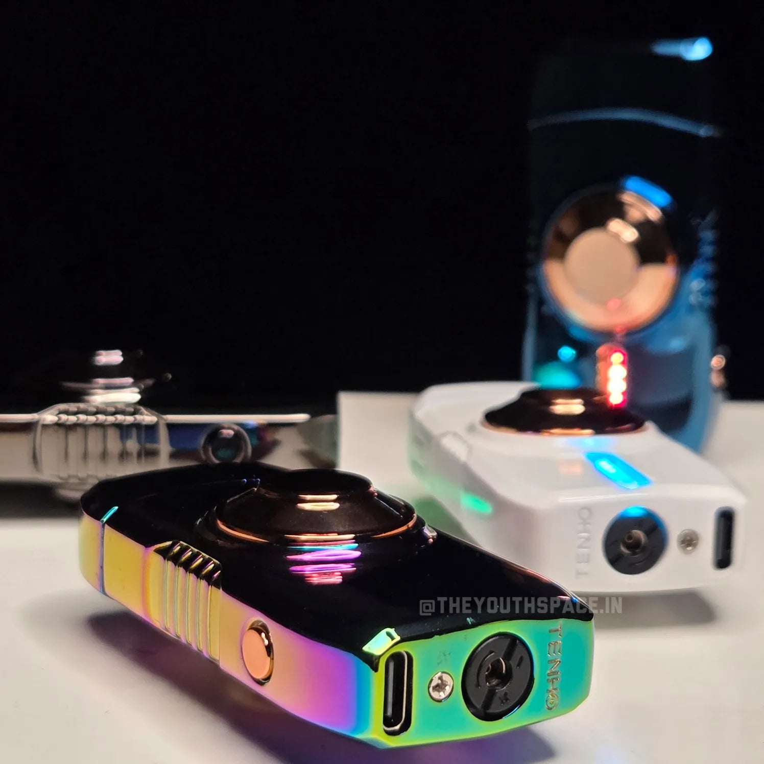 Neon Vortex Pro Led Spinner Lighter (Rechargeable)