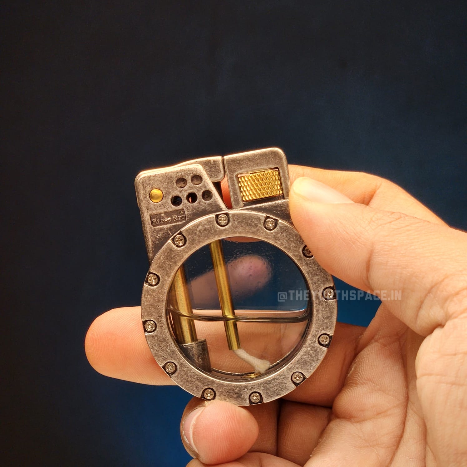 Retro Kerosene Visible Tank Lighter(Metallic)