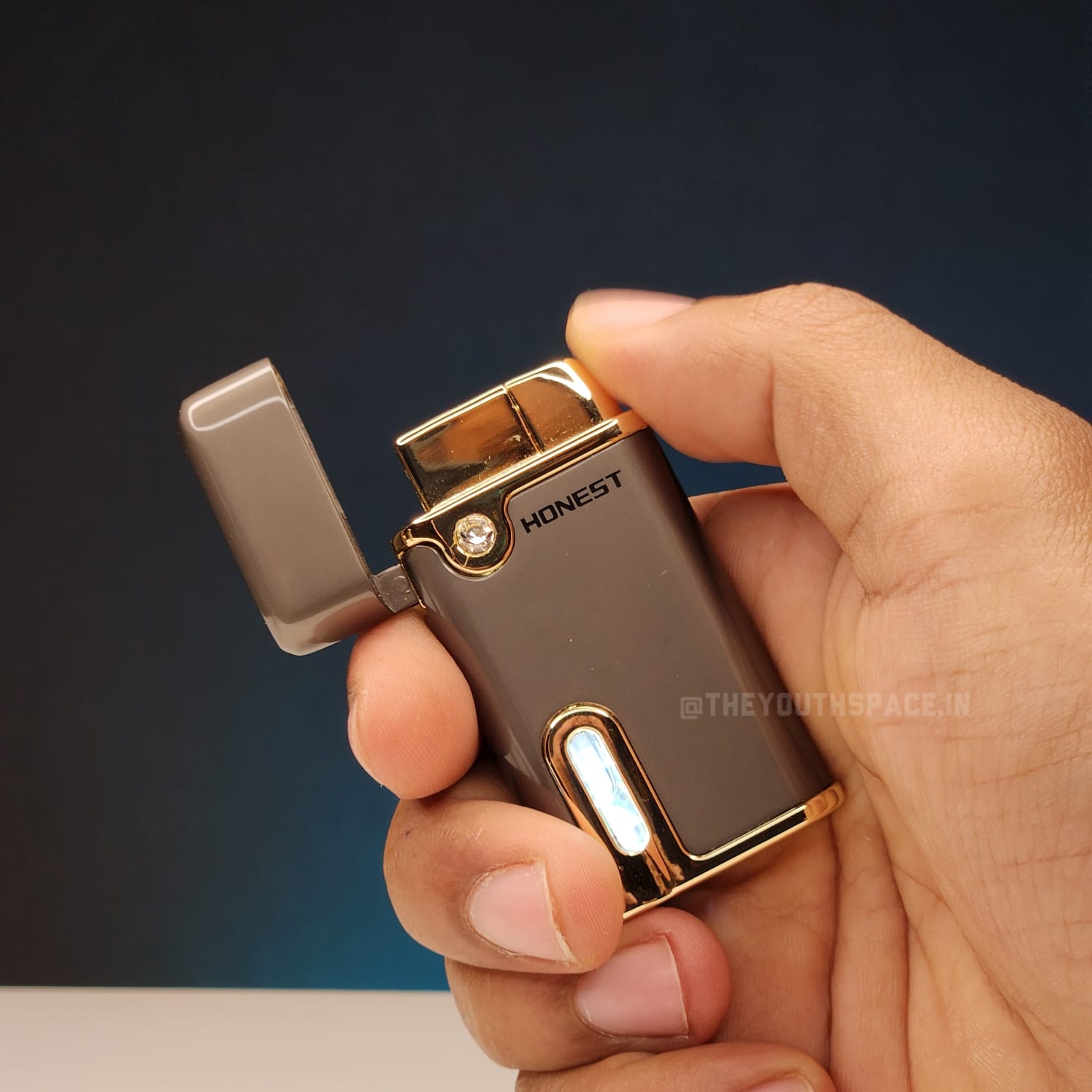 Mini Glow Tank Red Flame Jet Lighter