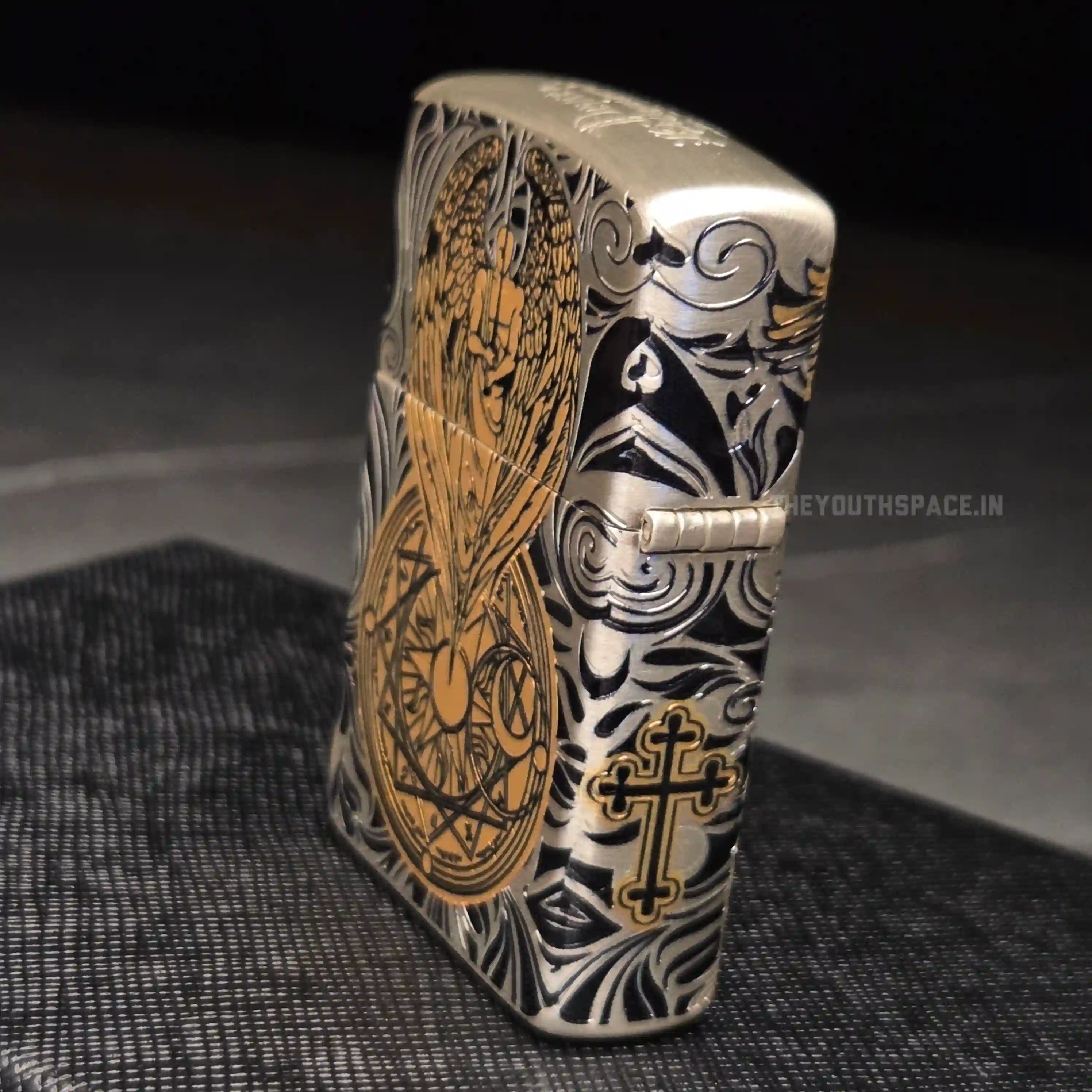 Zorro Ultimate Justice Guardian Angel Armor Lighter - Deep Relief Silver & Gold Edition