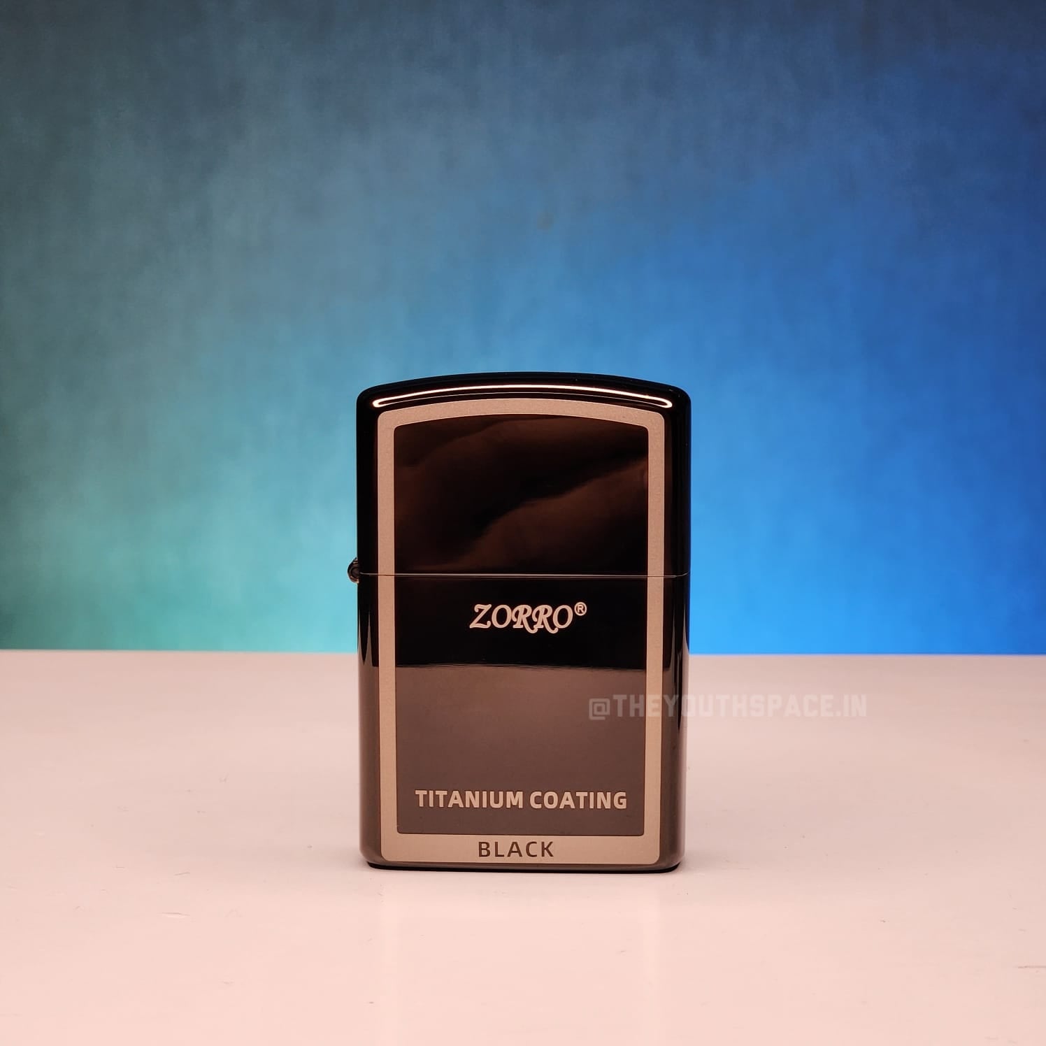 ZORRO ULTIMATE JUSTICE BRASS BLACK COLOR WITH TITANIUM COATING LIGHTER 23 HK