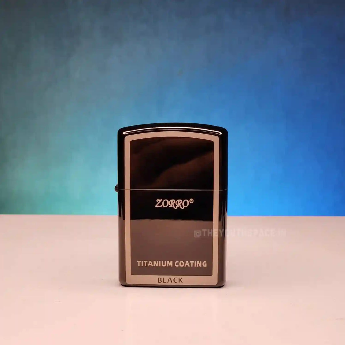 ZORRO ULTIMATE JUSTICE BRASS BLACK COLOR WITH TITANIUM COATING LIGHTER 23 HK