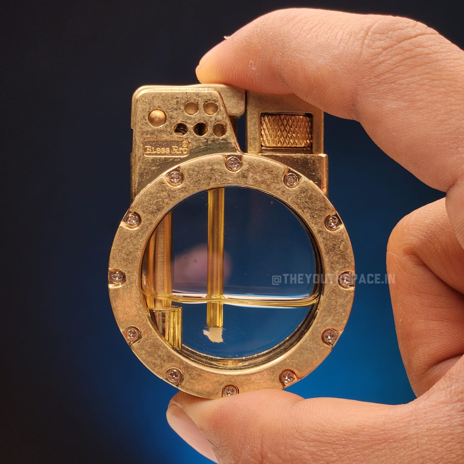 Retro Kerosene Visible Tank Lighter(Metallic)