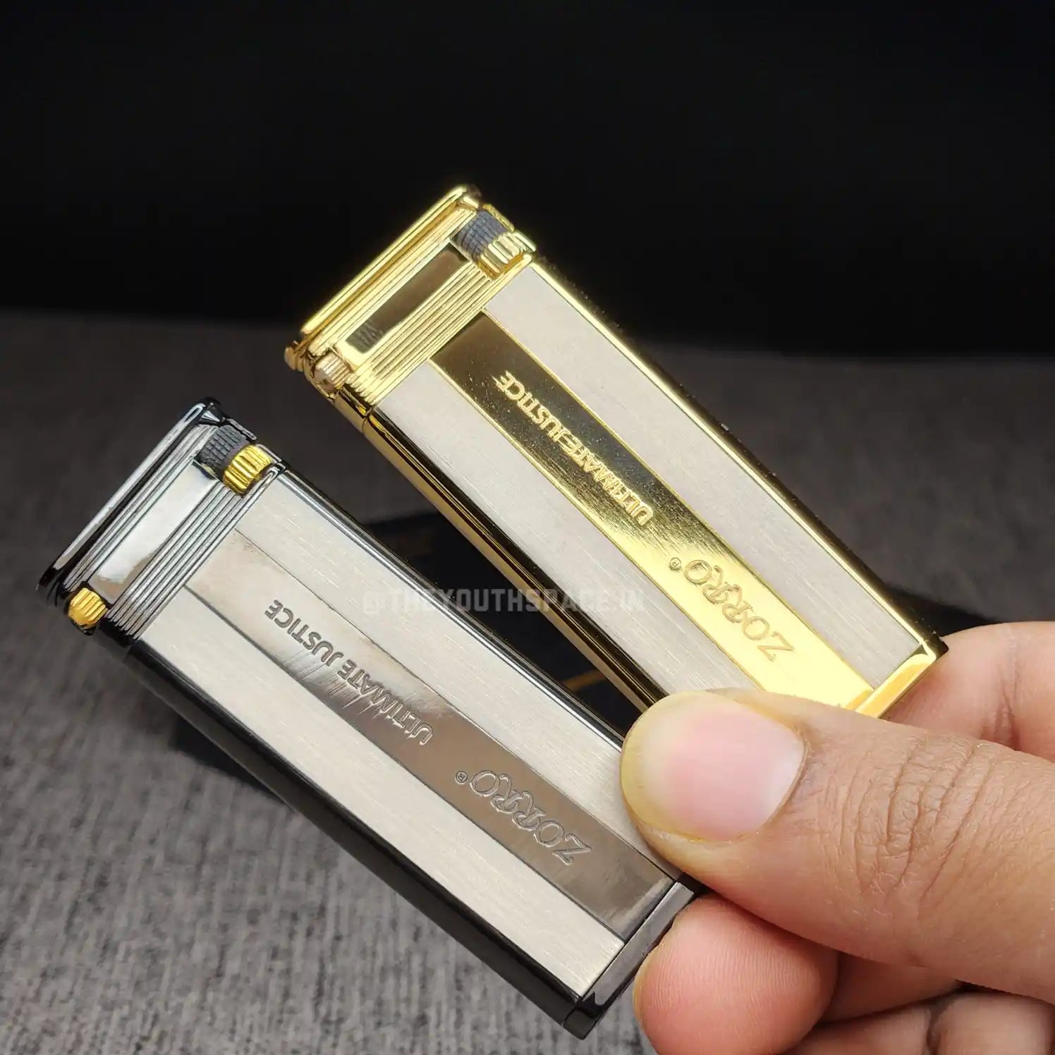 Zorro Ultimate Justice Ultra Slim Brass Lighter