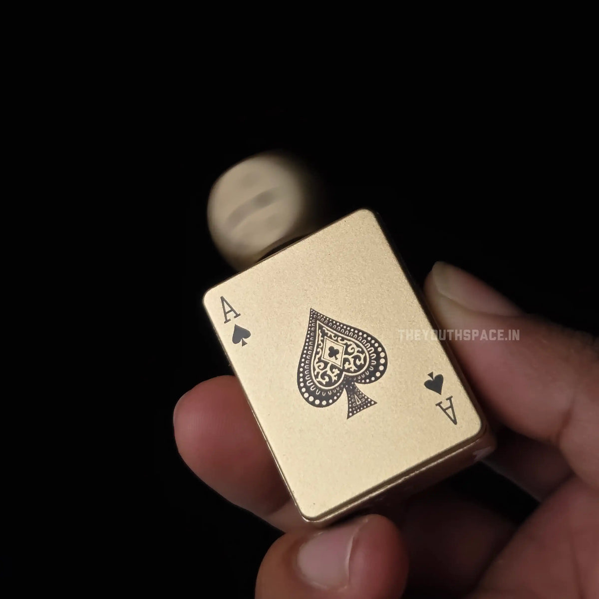 Dice green jet flame spinner lighter