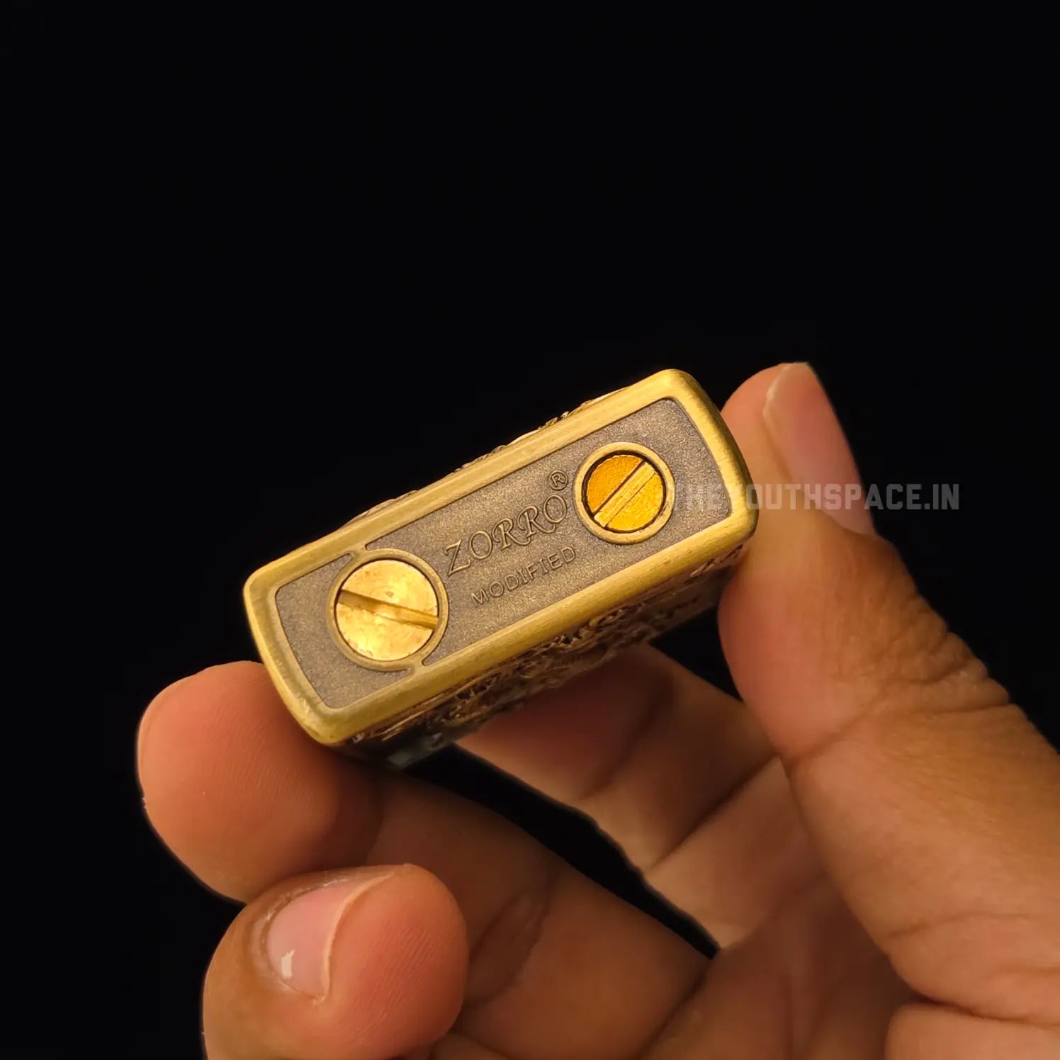 Zorro Ultimate Justice Brass 3D Carved Heavy Armor Drangon and Fish Lighter