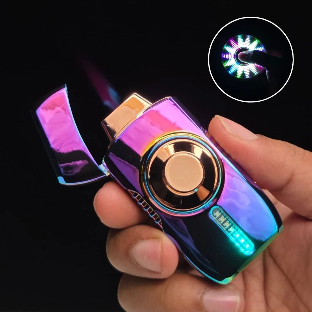 Neon Vortex Pro Led Spinner Lighter (Rechargeable)