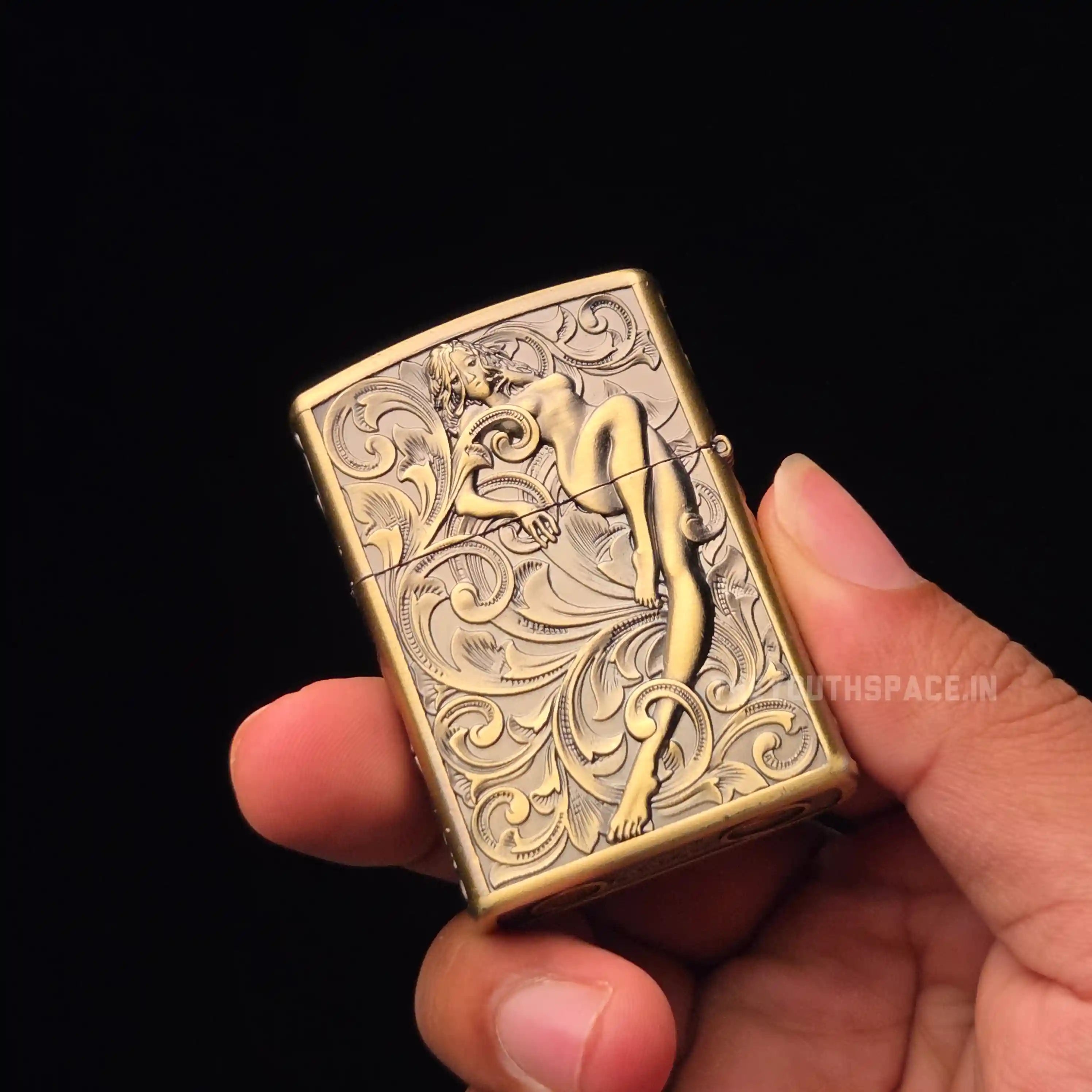 Zorro Ultimate Justice Brass 3D Carved Heavy Armor Mythical Guardian Creature Lighter