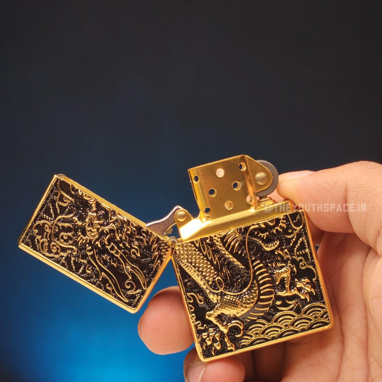 Ultra Premium Zorro Ultimate Justice Brass Antique Dragon Embossed Lighter