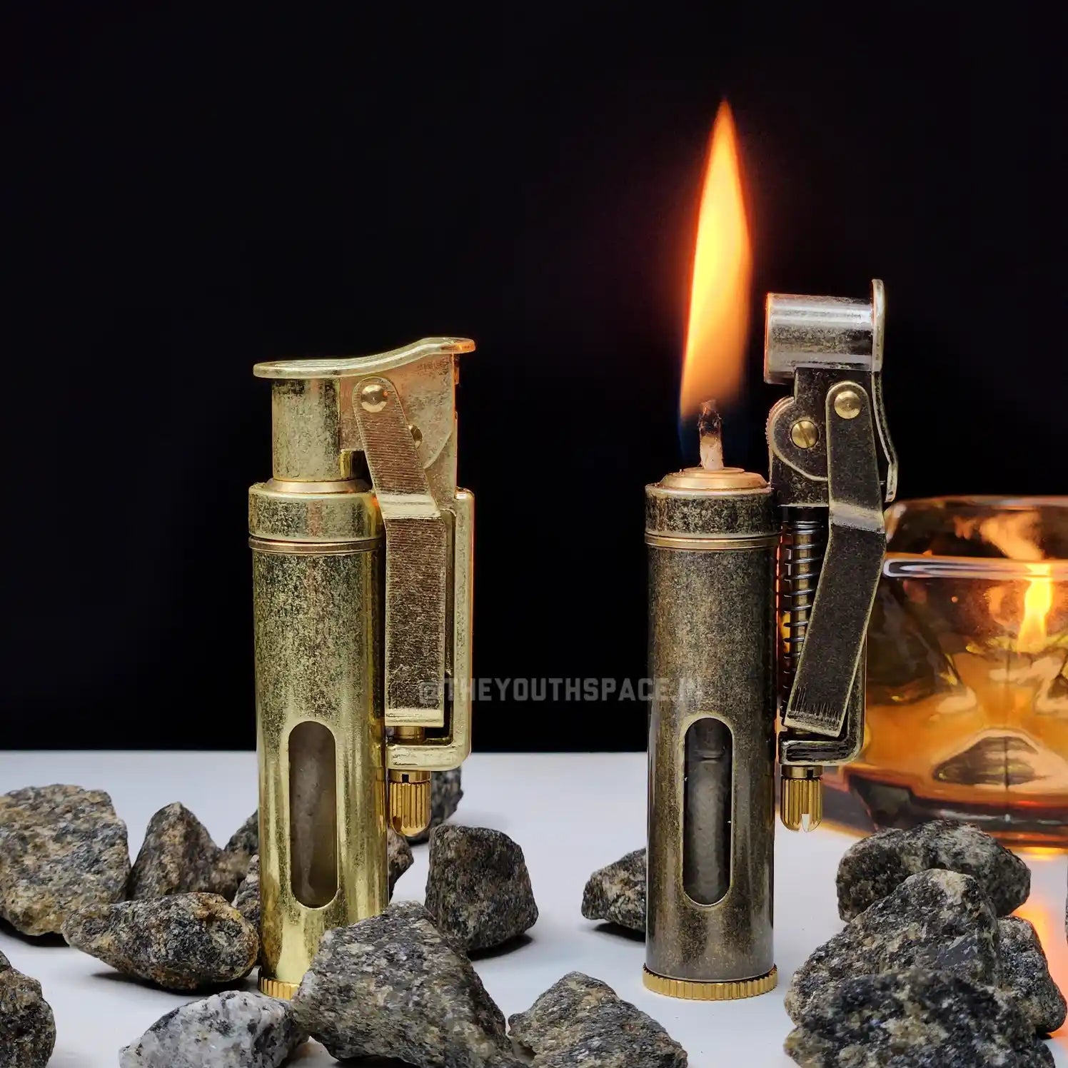 Antique Side-Lever Kerosene Lighter