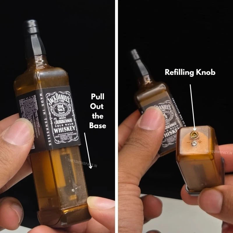 Oak Barrel Flame Butane Gas Lighter