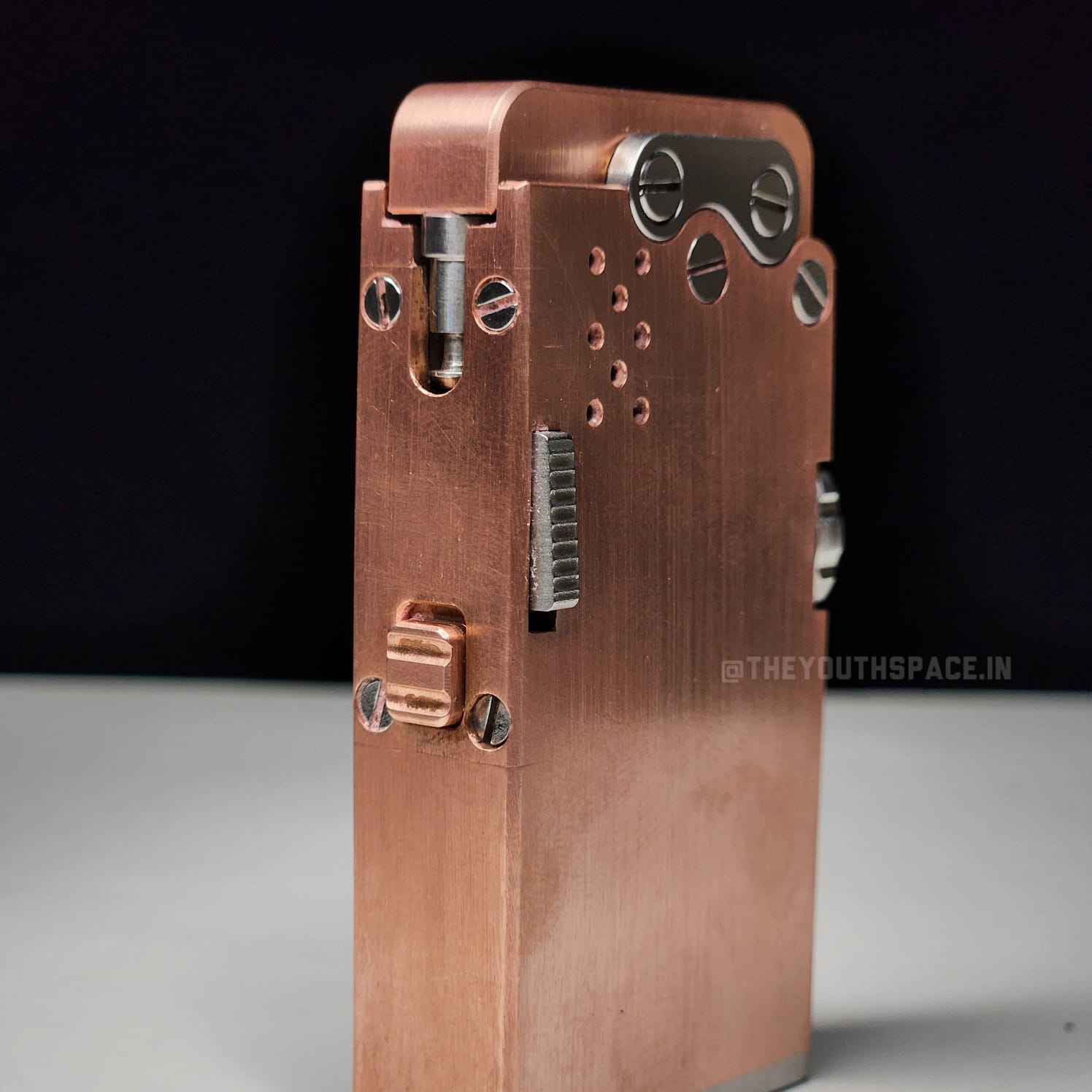 Premium Vintage Brass Mechanical Automatic Ignition Lighter