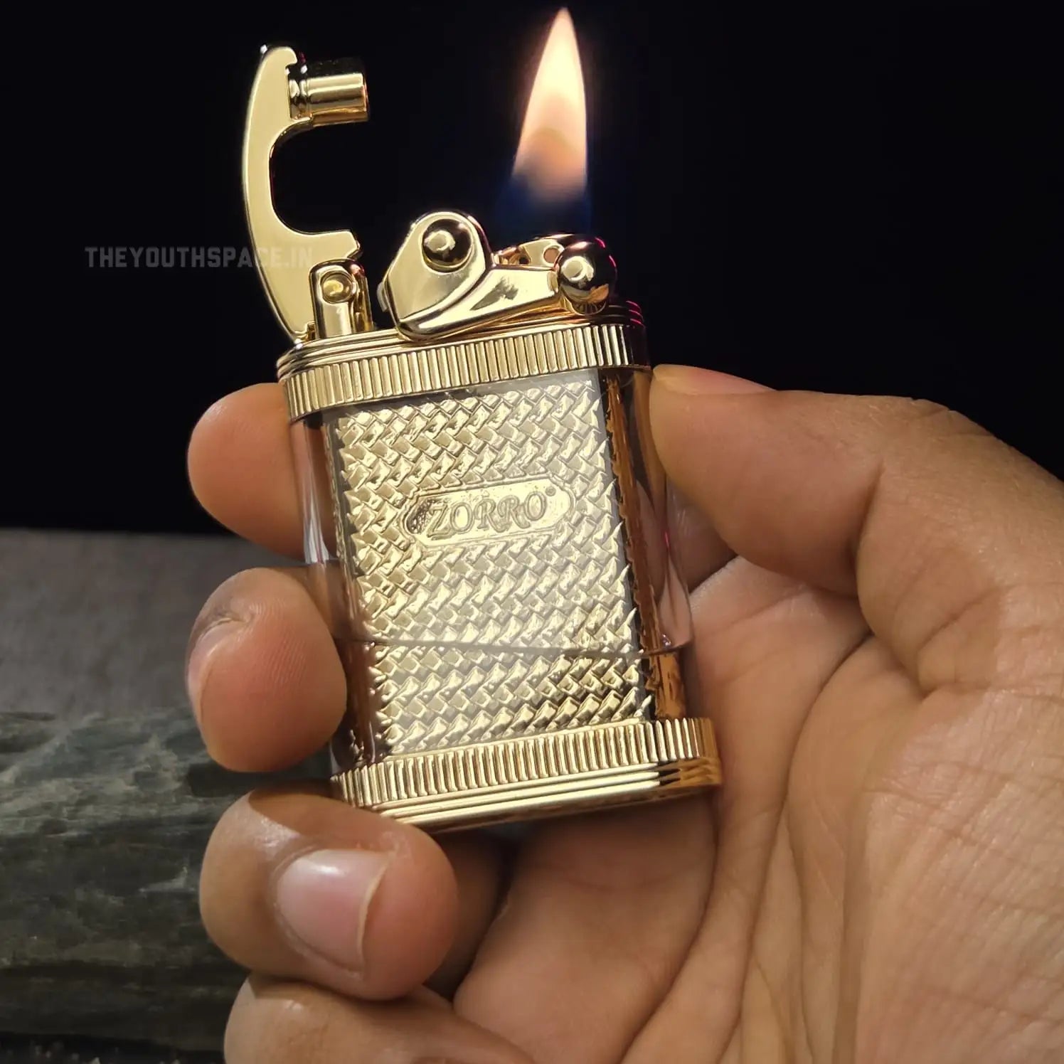 ZORRO 781 RETRO ROCKER ARM TRANPARENT FUEL TANK LIGHTER