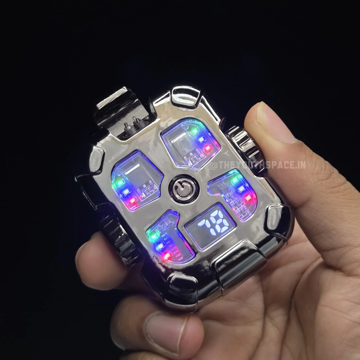 Double Arc Gyro Spinning Led USB rechargeable Lighter