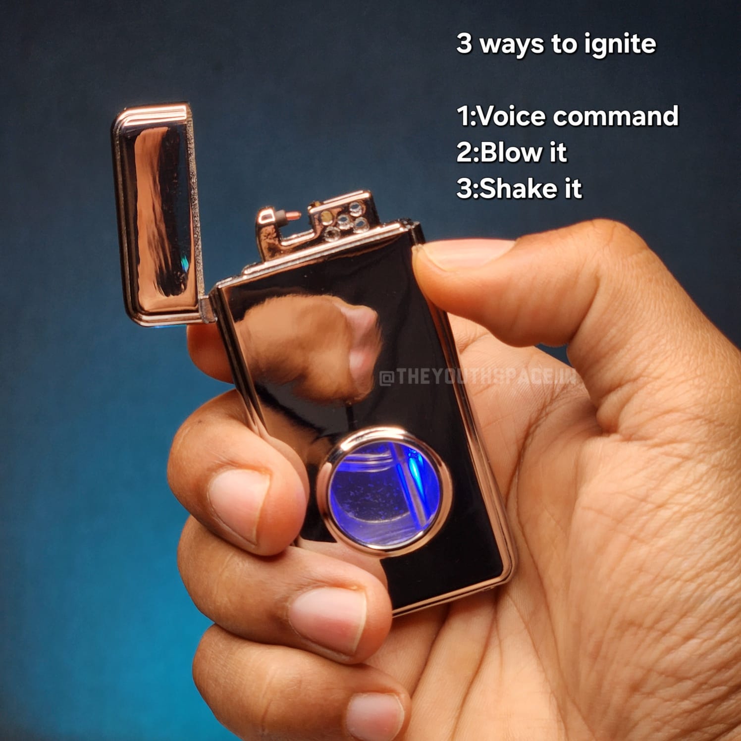 Voice Activation Automatic Electric Lighter (Metallic)