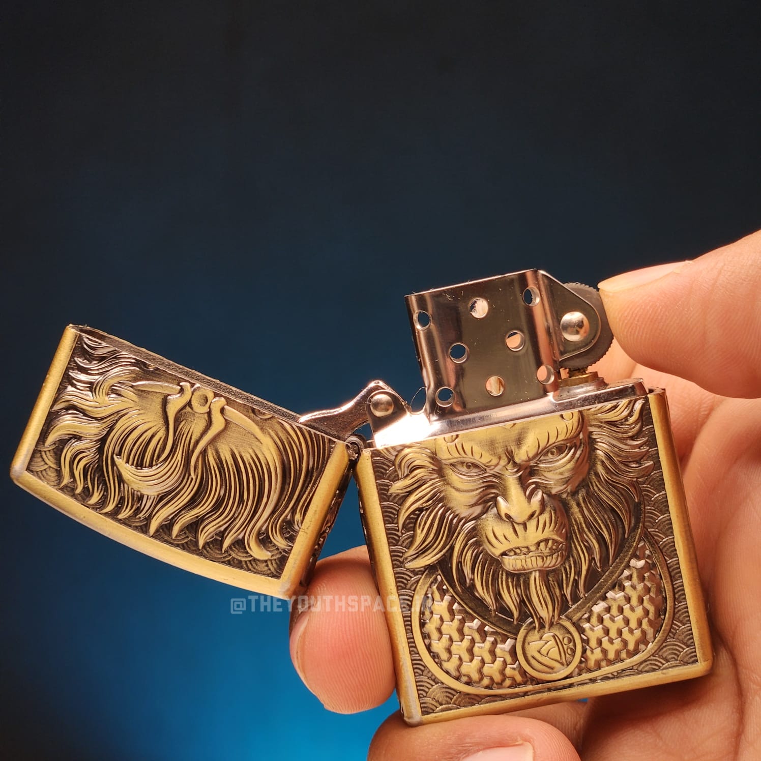 Zorro Ultimate Justice Brass Embossed Heavy Armor Wukong Kerosene Lighter 24HK